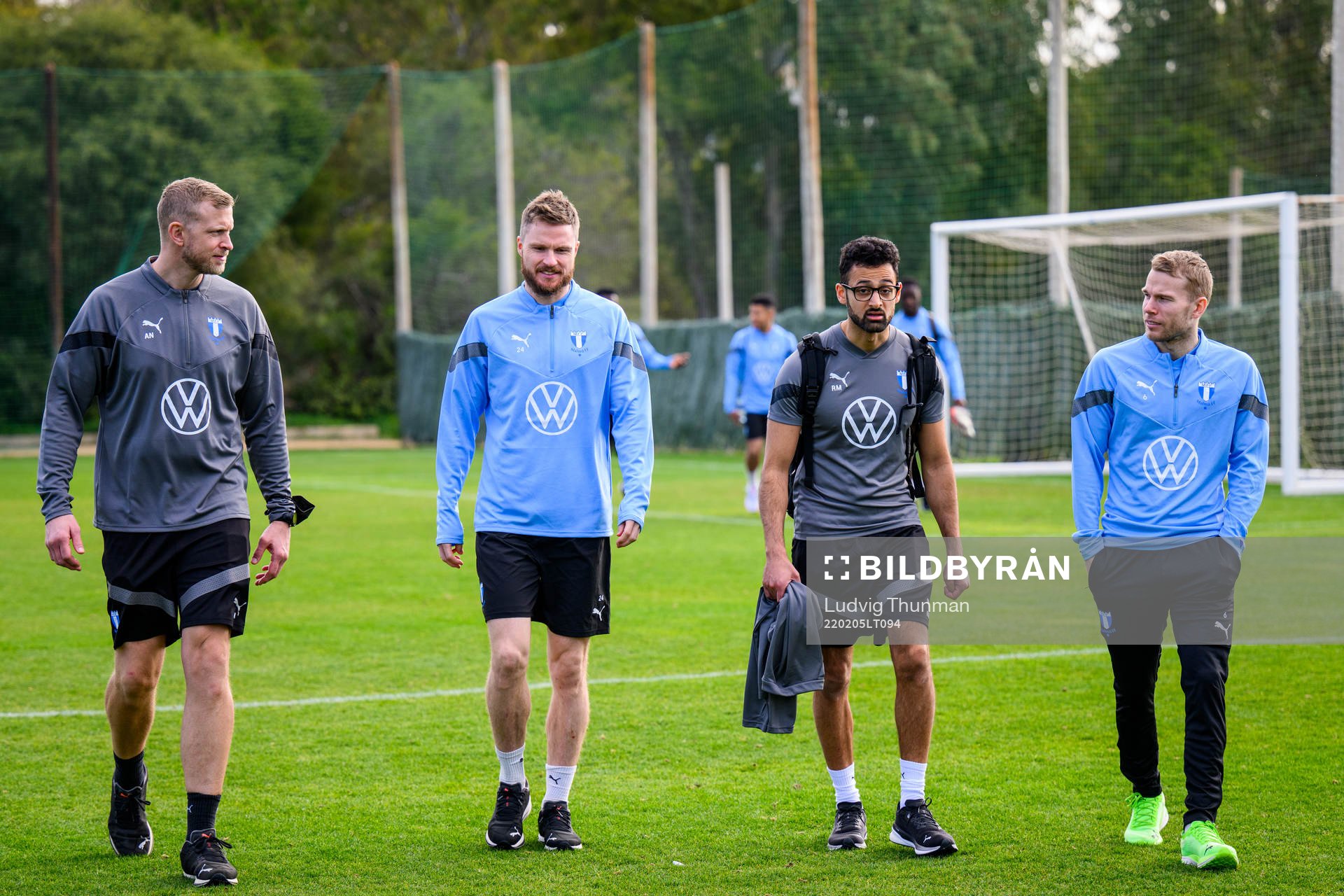 Fysioterapeut Alexander Nilsson, Lasse Nielsen och Oscar