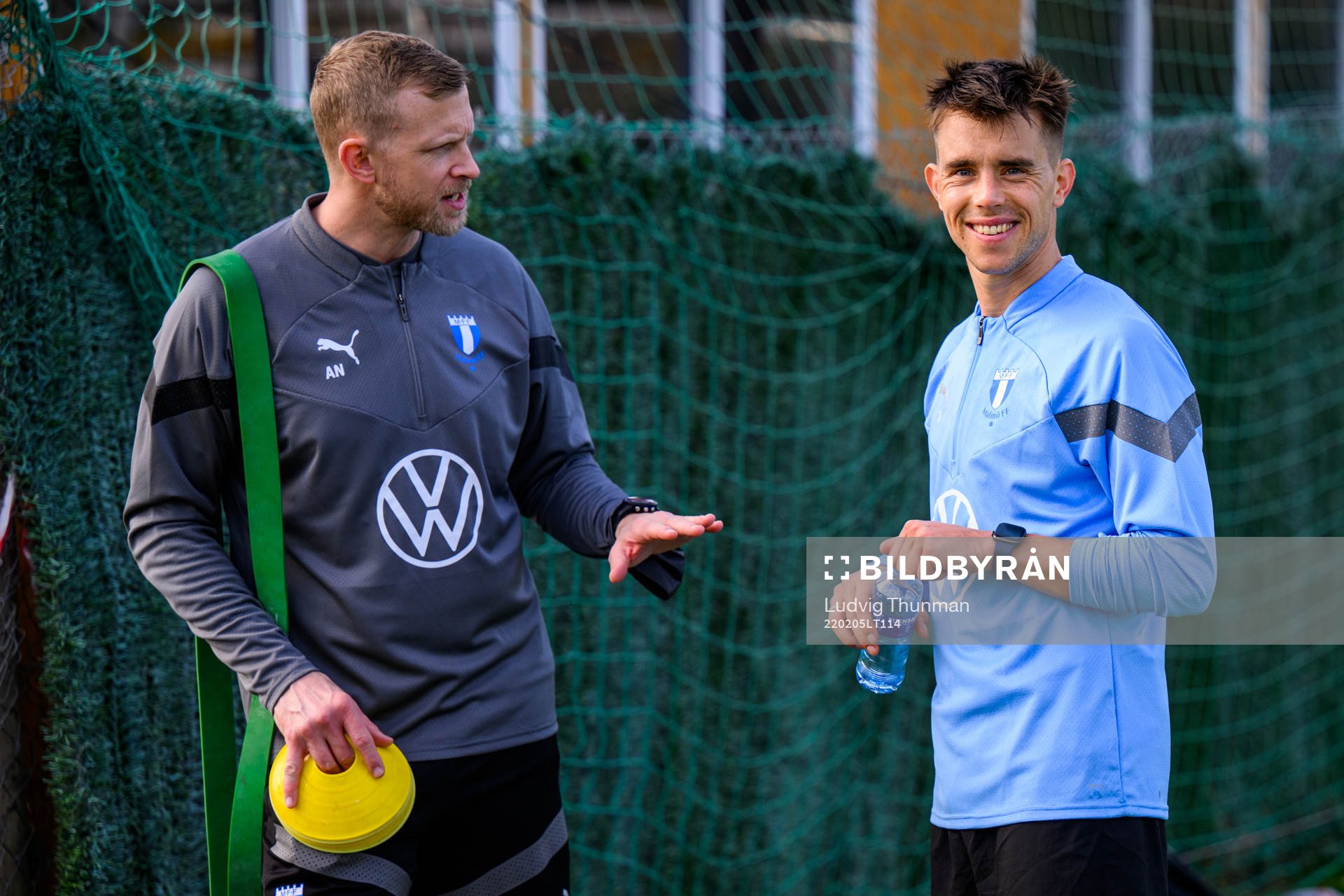 Fysioterapeut Alexander Nilsson och Jonas Knudsen