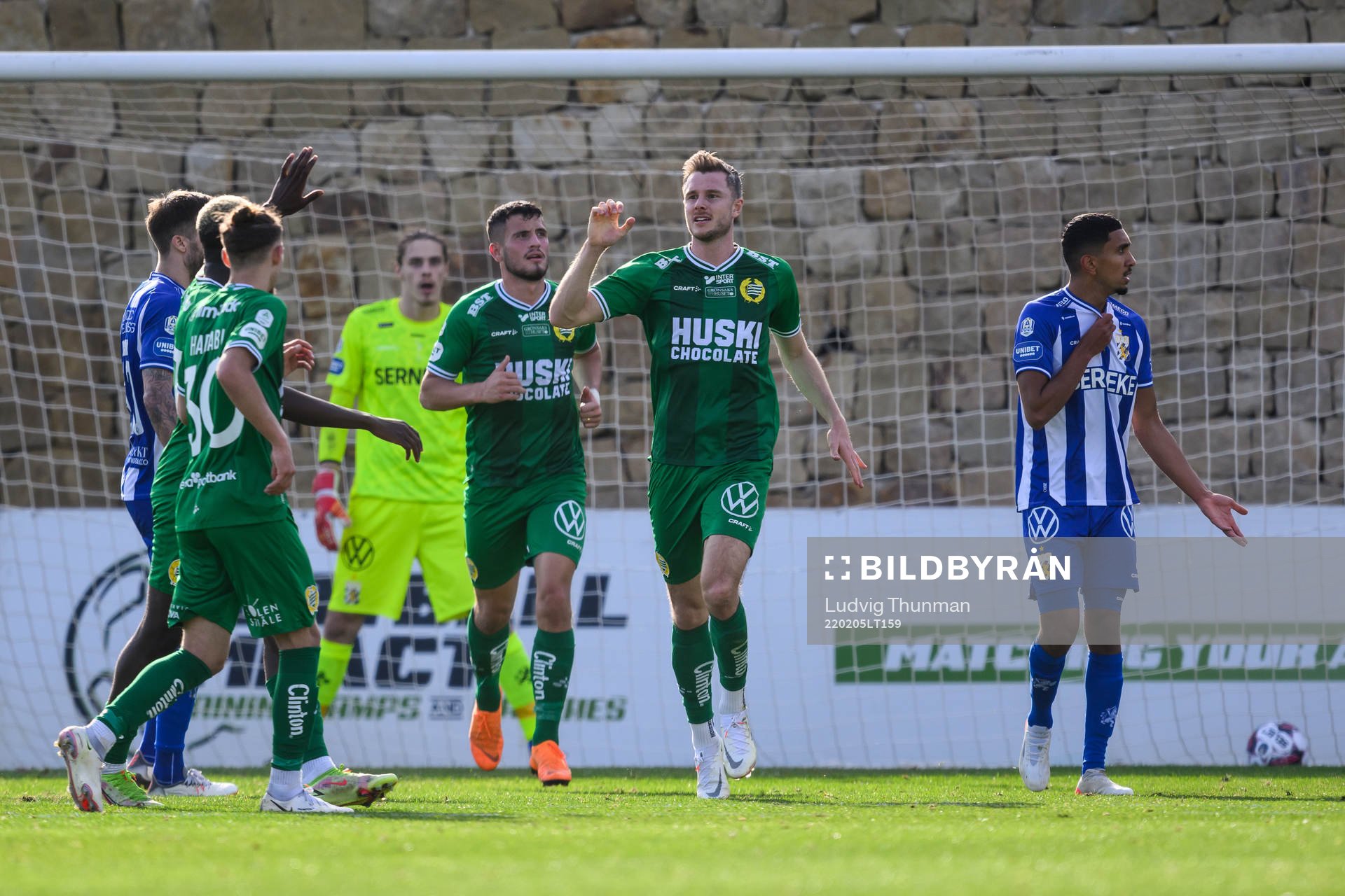 Hammarbys Richard Magyar jublar