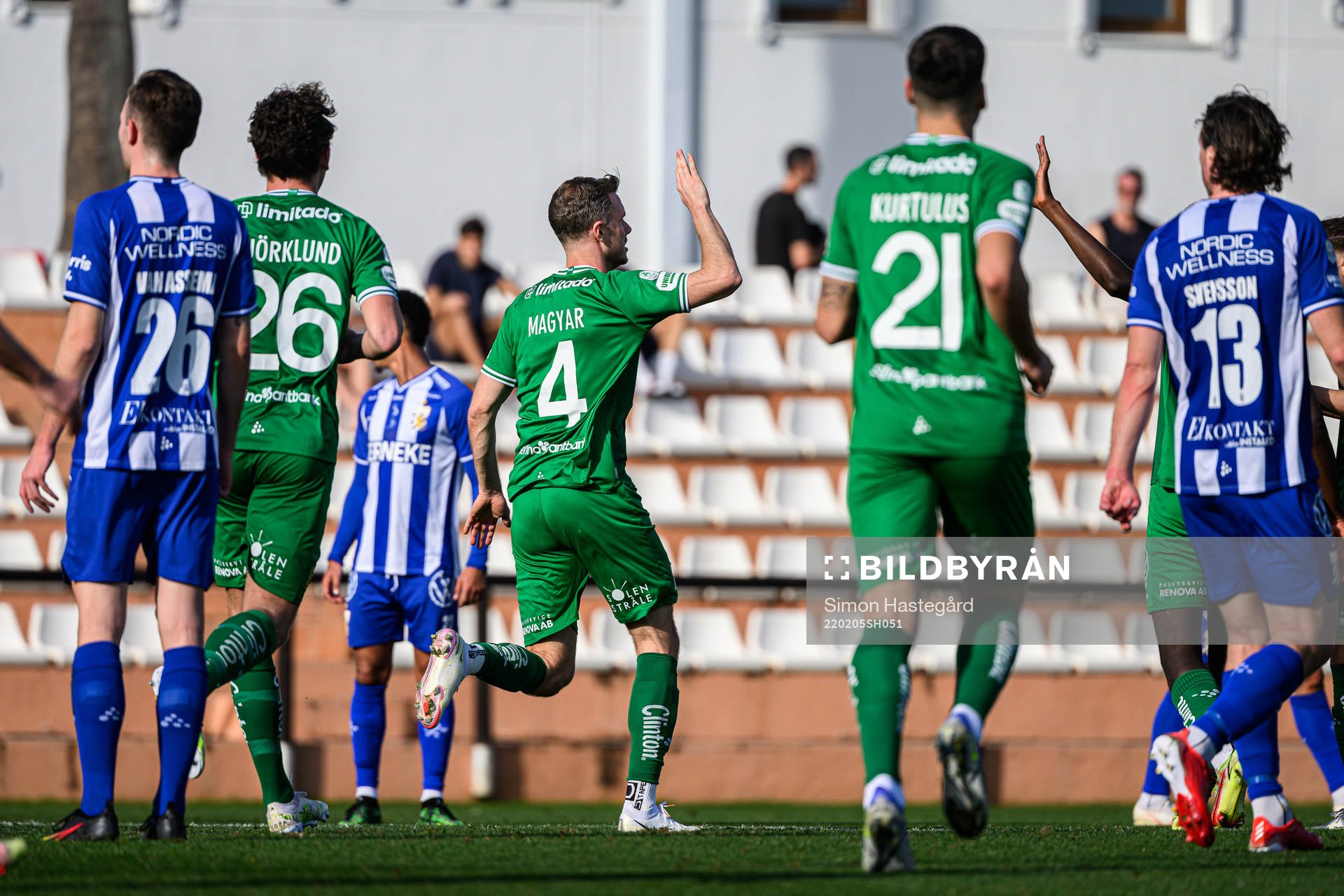 Hammarbys Richard Magyar jublar