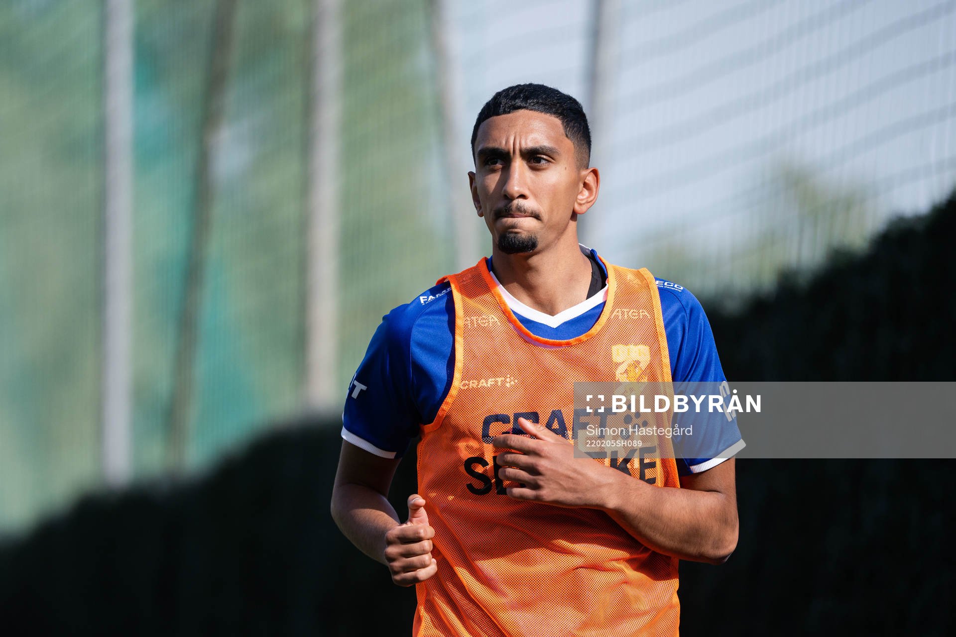 IFK Göteborgs Amir Al-Ammari värmer upp