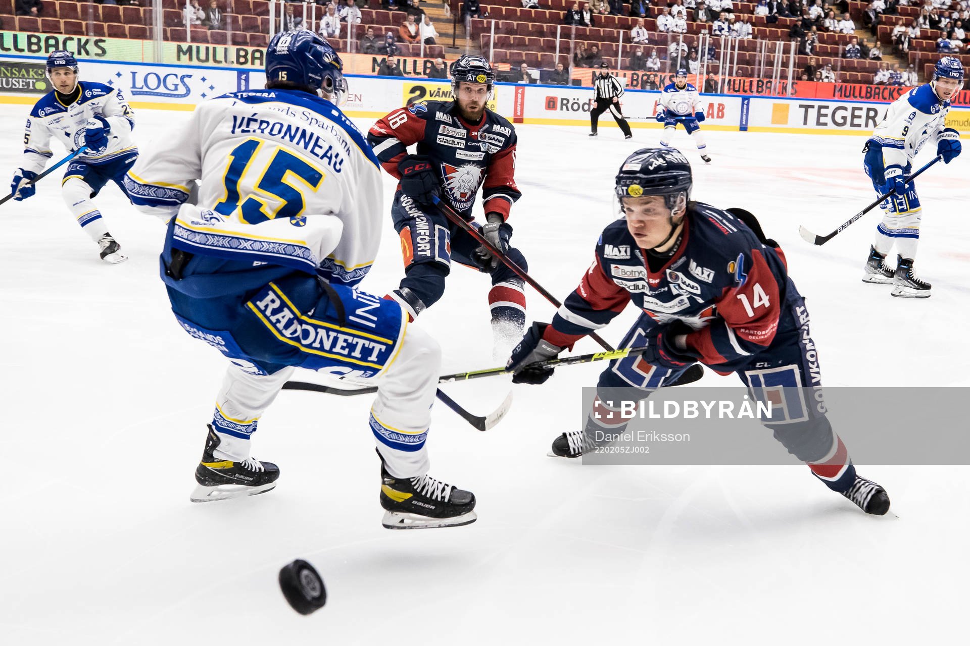 Leksands Max Veronneau och Linköpings Arvid Costmar