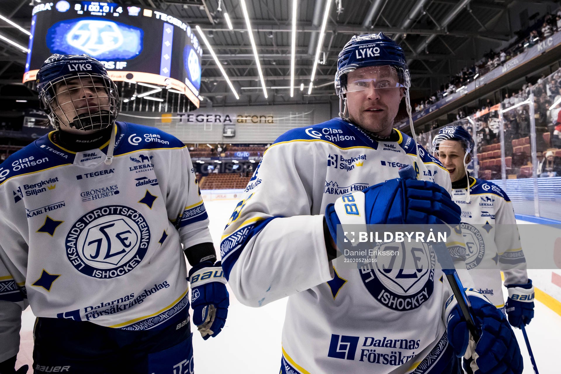 Leksands Jonas Ahnelöv  jublar
