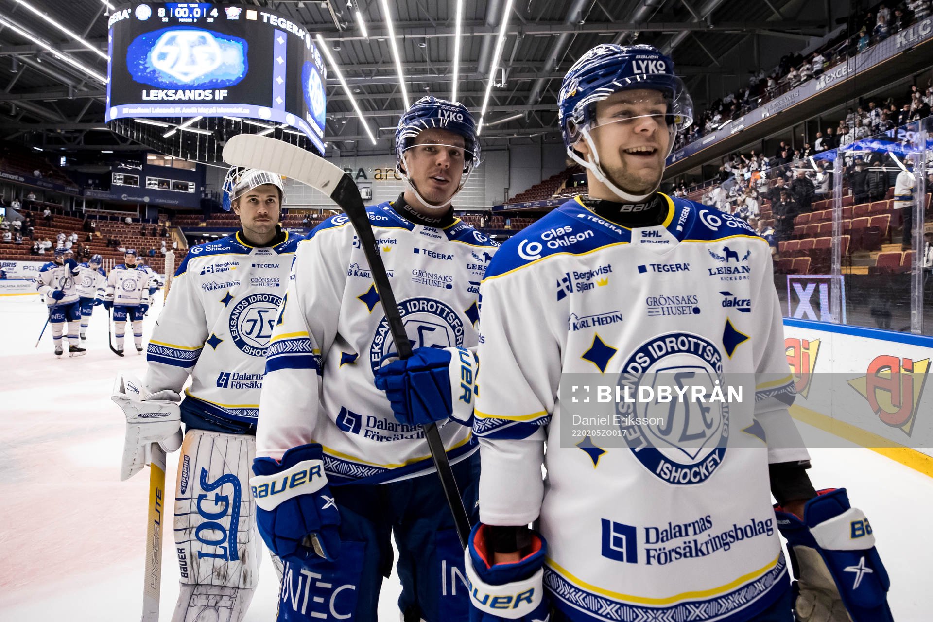 Leksands Ben Thomas och Jesper Kandergård jublar