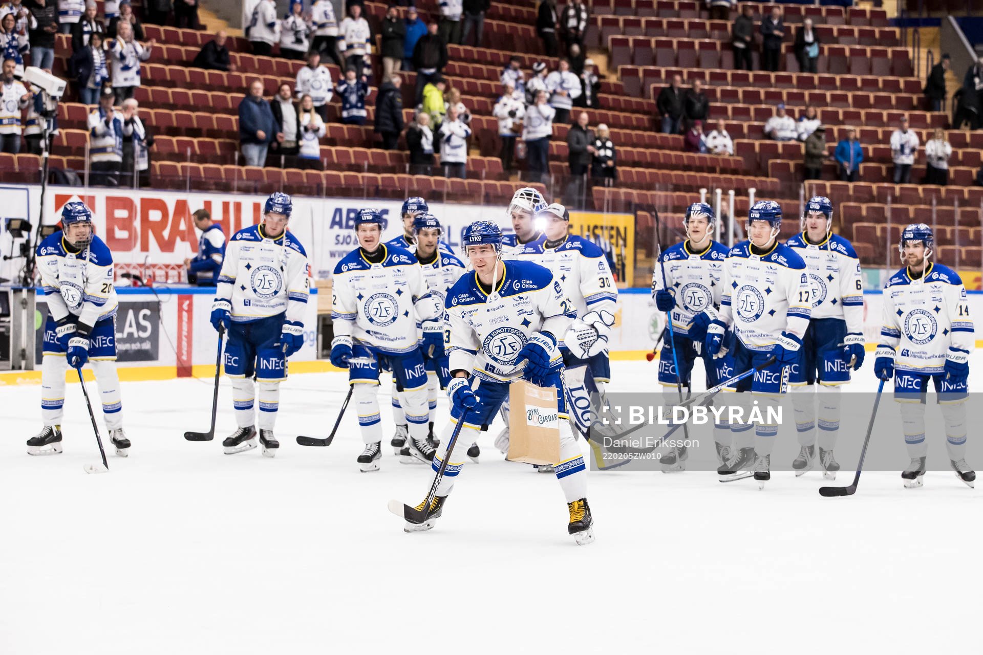 Leksands spelarna jublar