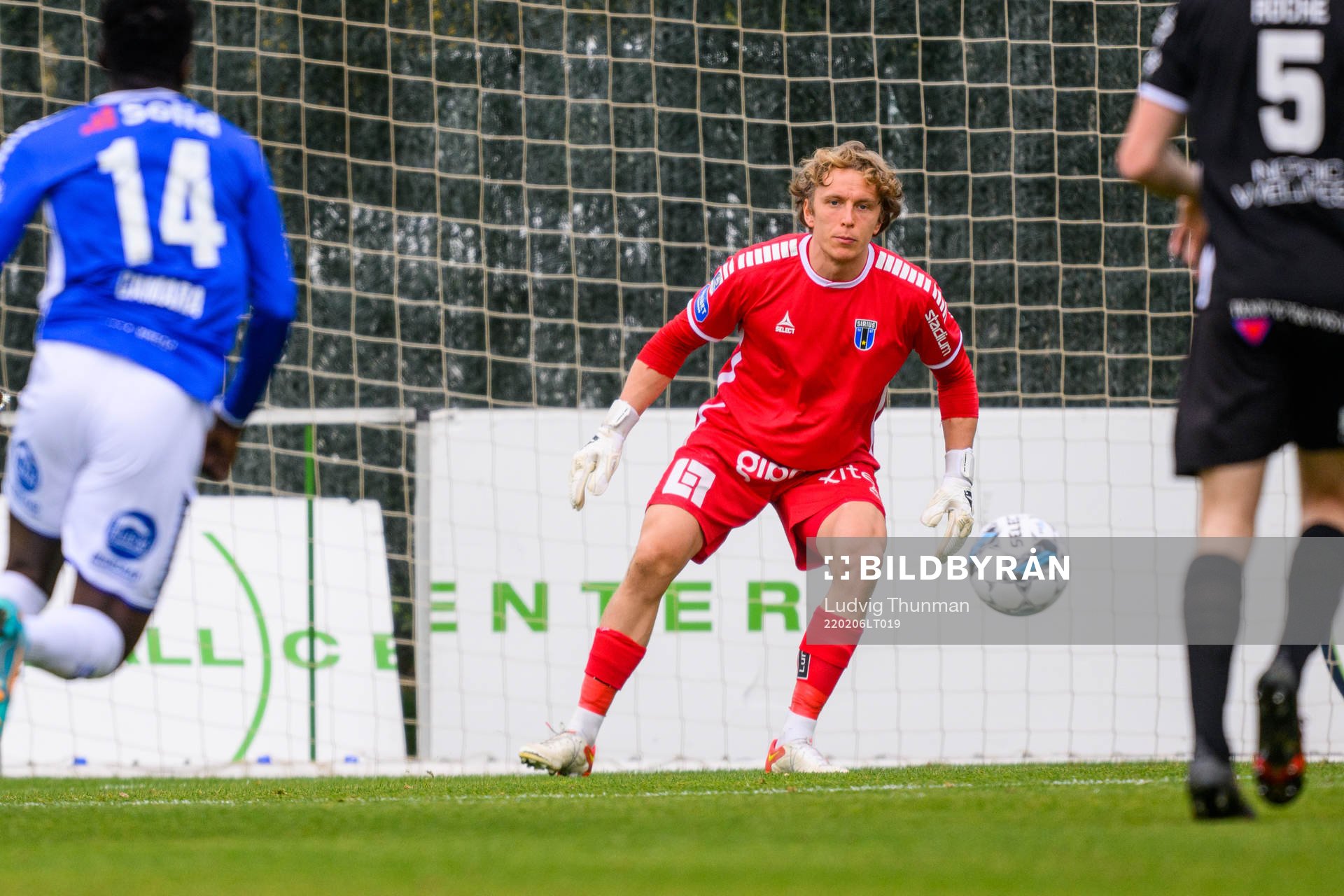 Goalkeeper August Ahlin of Sirius