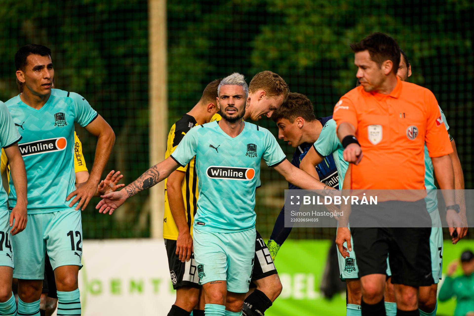 Rémy Cabella of Krasnodar reacts to a penalty decision