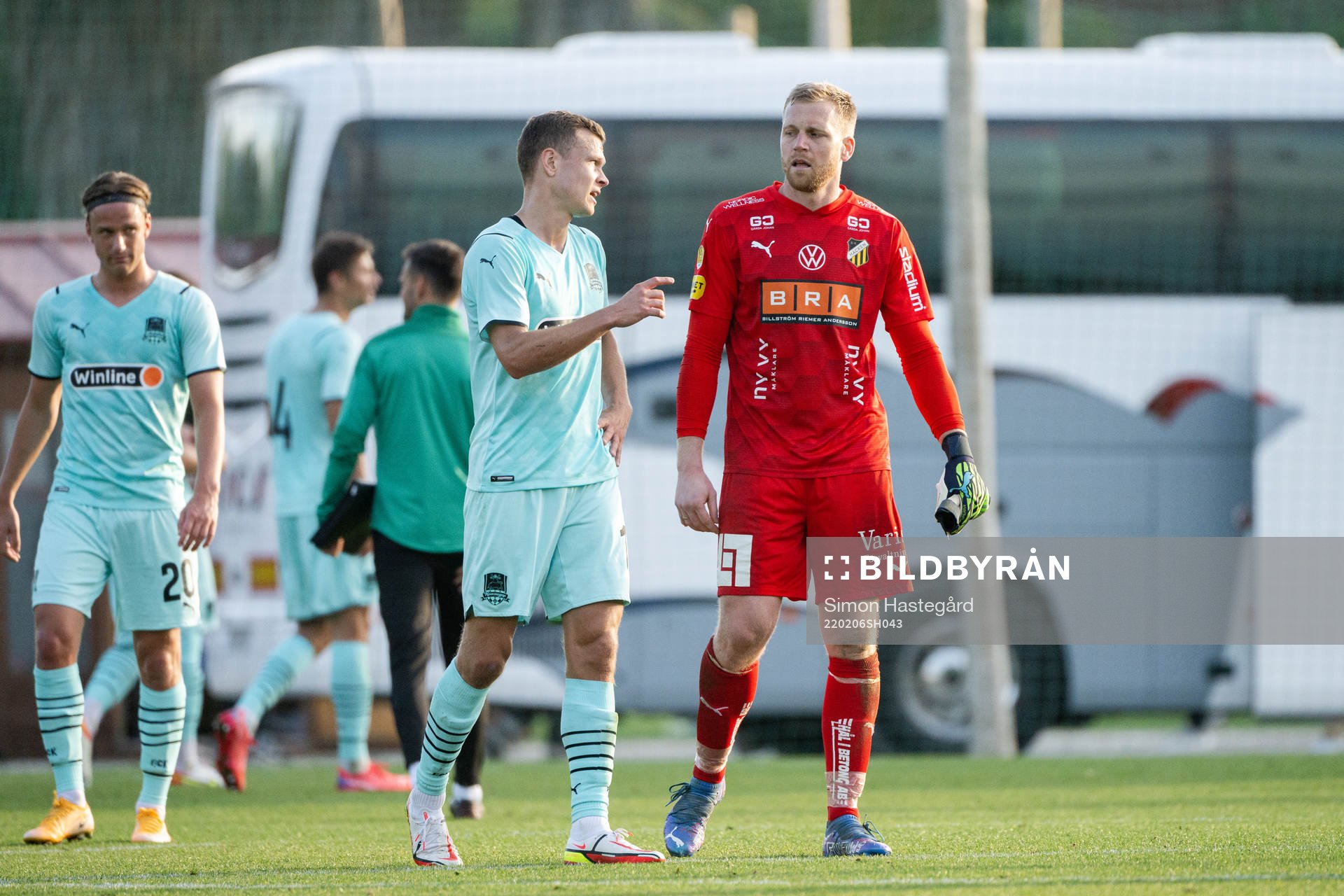 Viktor Claesson of Krasnodar and goalkeeper Peter