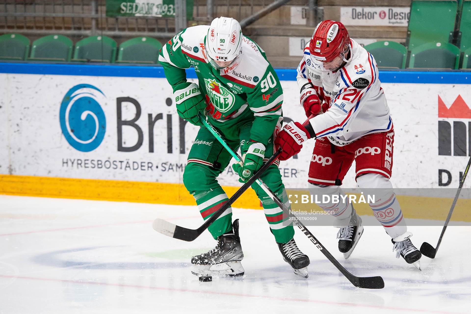 Rögles Ted Brithén och Timrås Joey LaLeggia