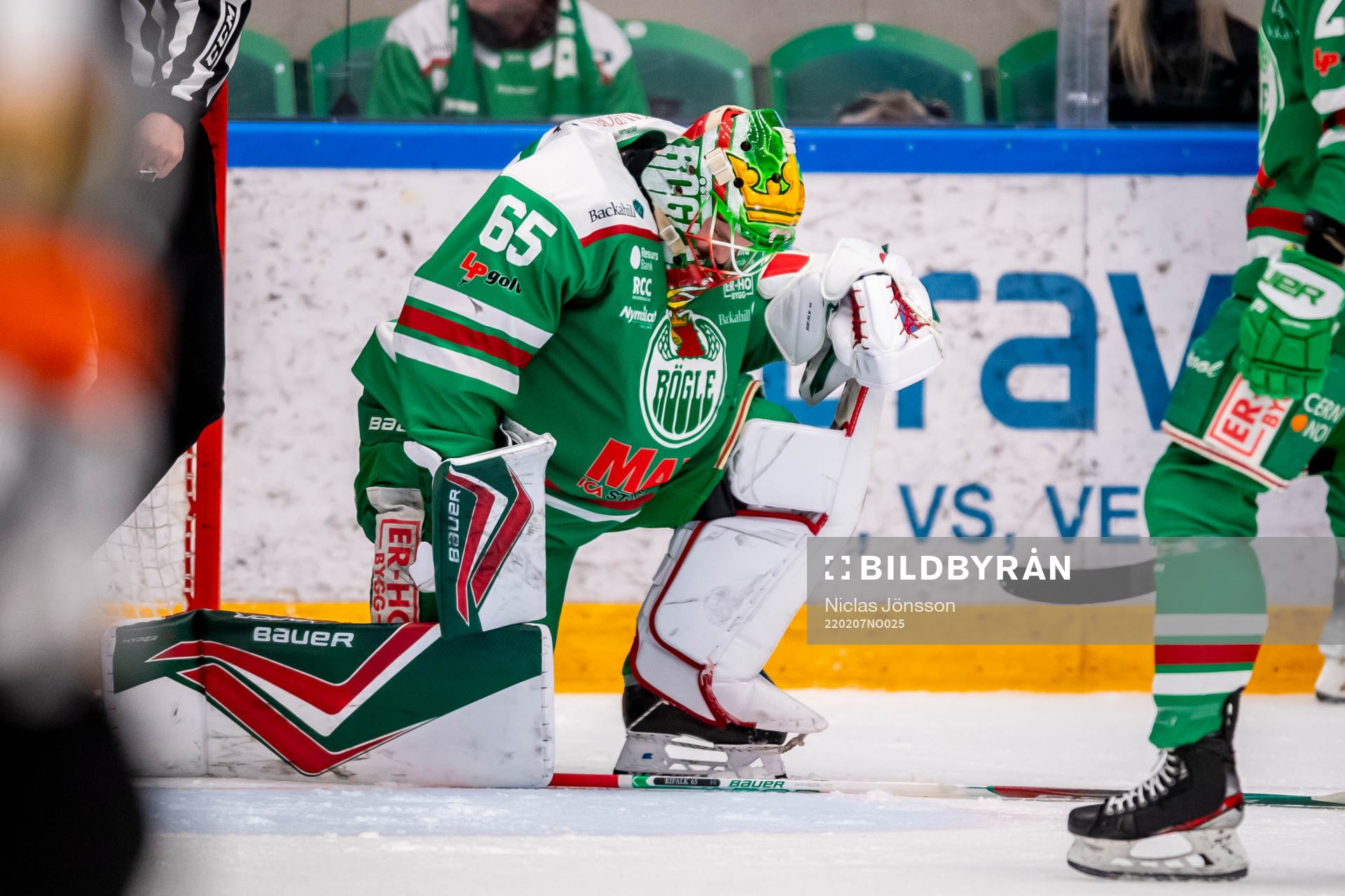 Rögles målvakt Christoffer Rifalk deppar