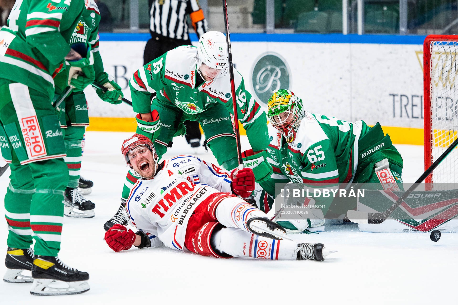Timrås Jacob Blomqvist mot Rögles Lucas Ekeståhl-Jonsson