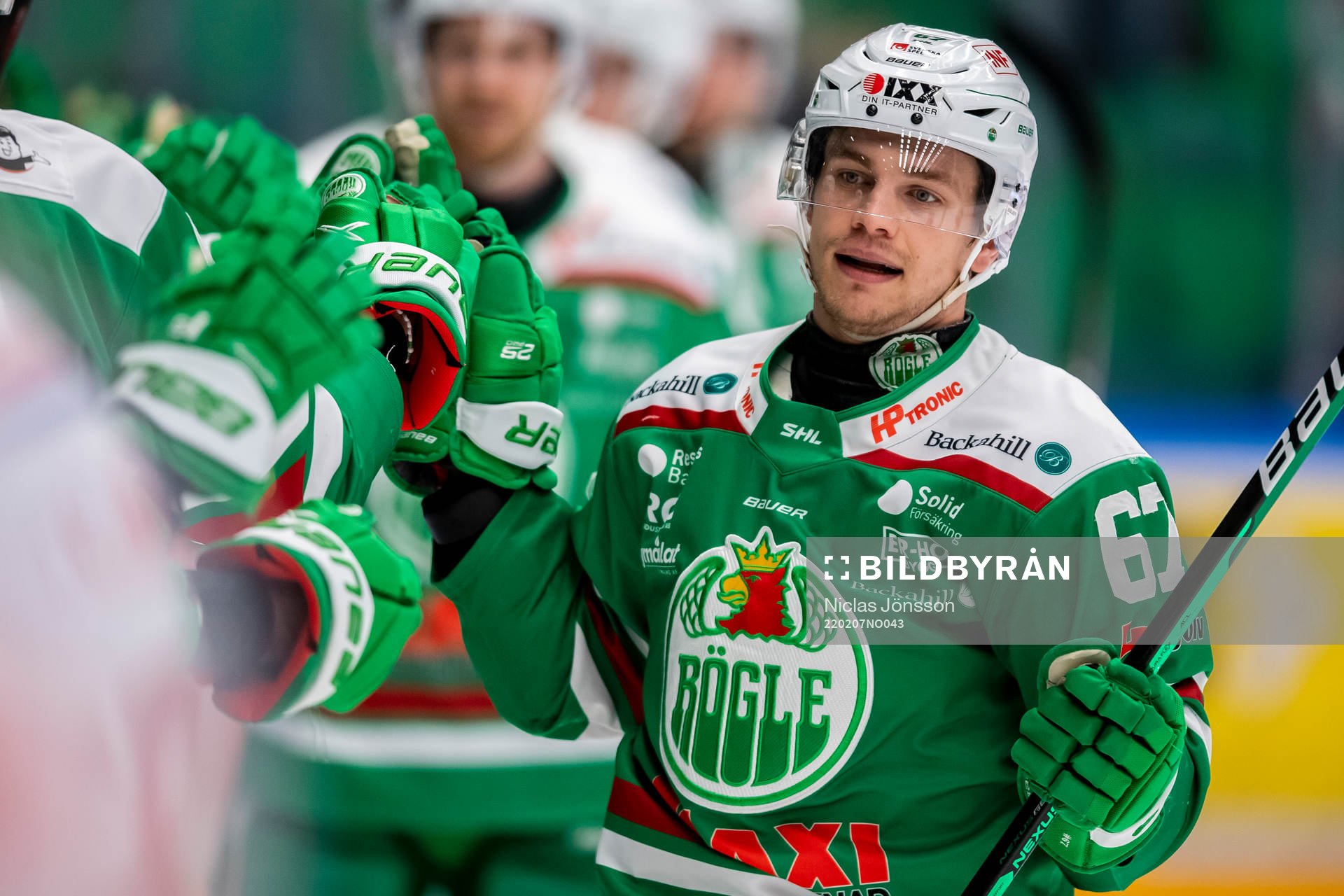 Rögles Leon Bristedt jublar