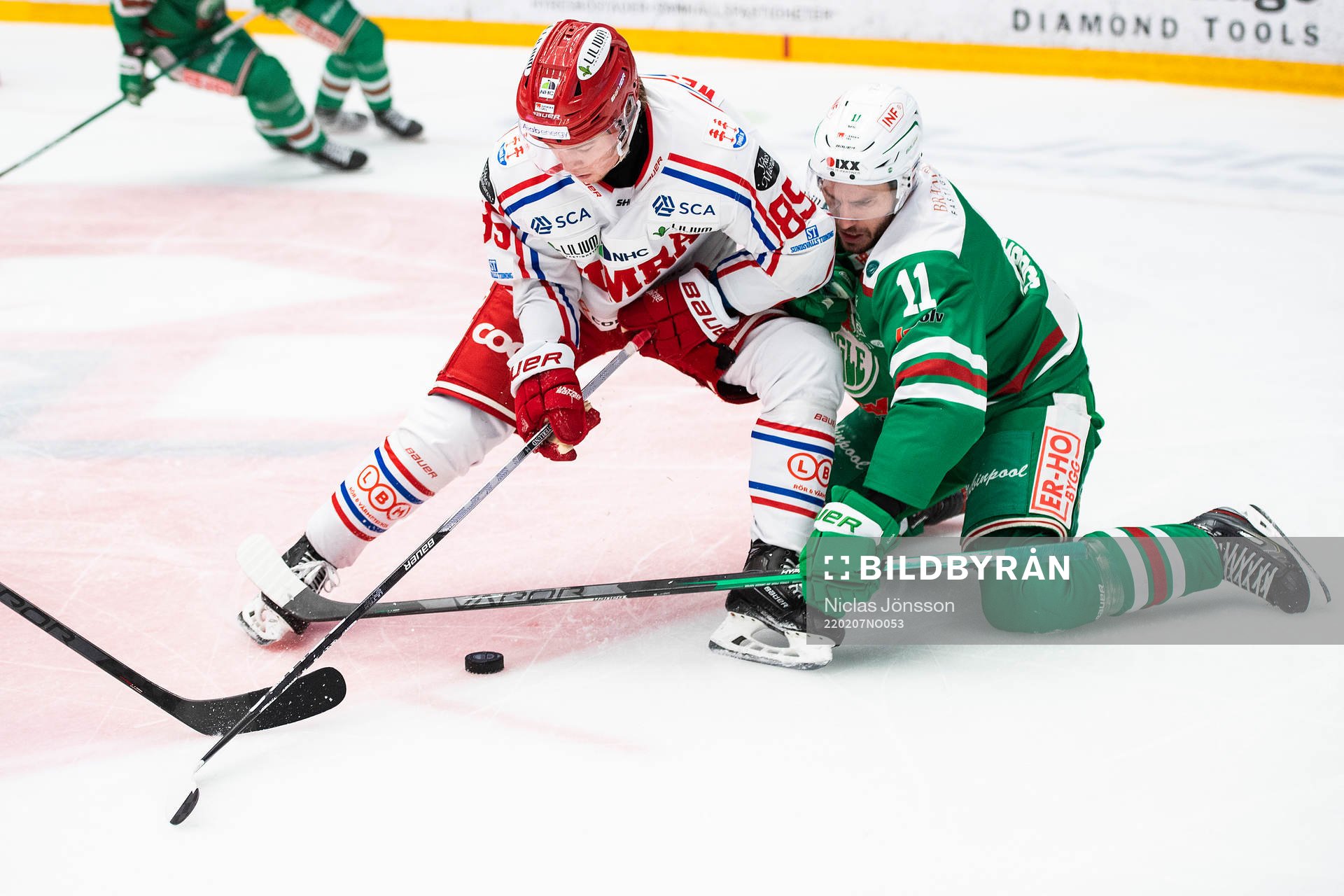 Timrås Filip Westerlund och Rögles Mattias Sjögren