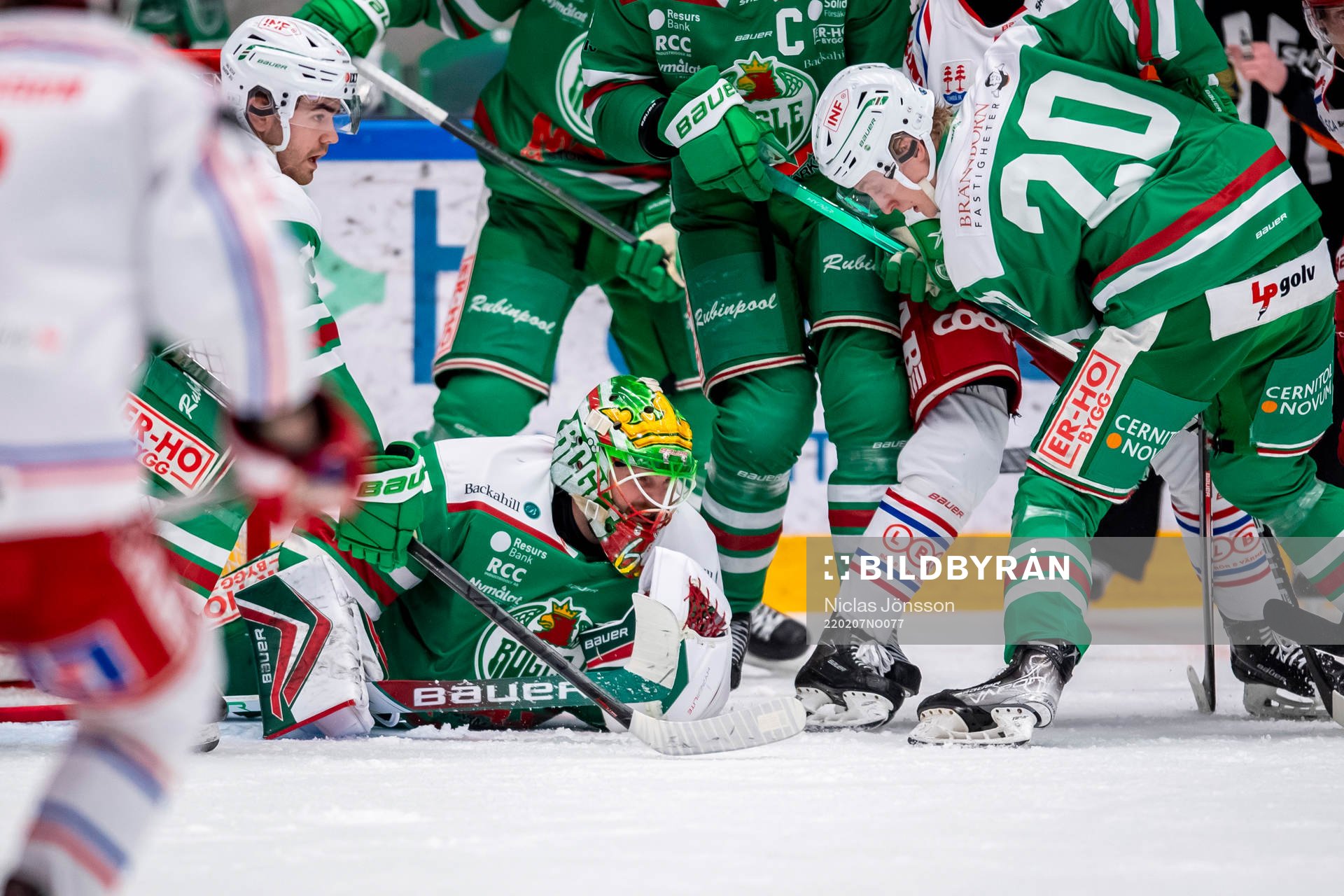 under ishockeymatchen i SHL mellan Rögle och Timrå