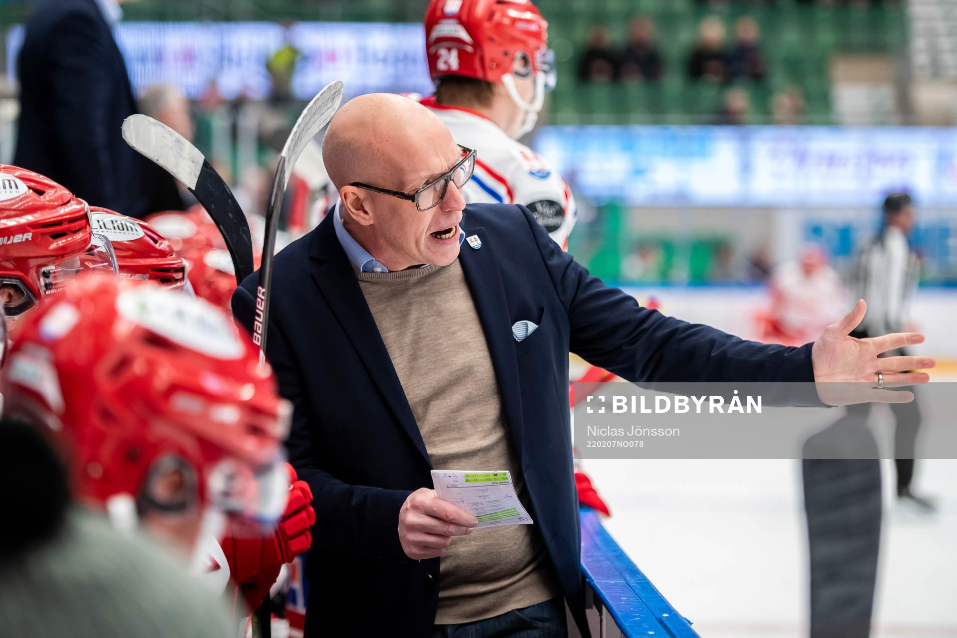 under ishockeymatchen i SHL mellan Rögle och Timrå