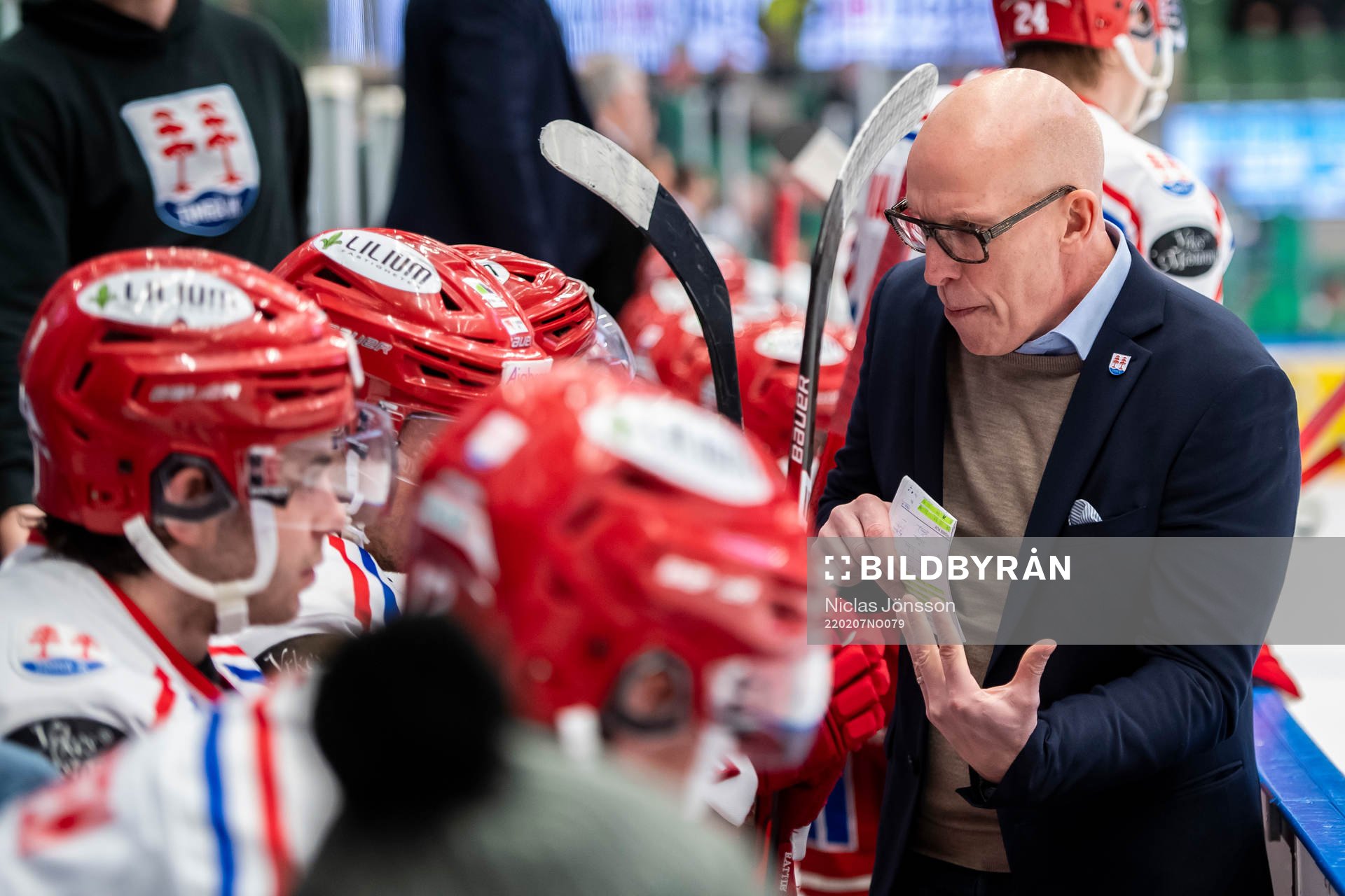 under ishockeymatchen i SHL mellan Rögle och Timrå