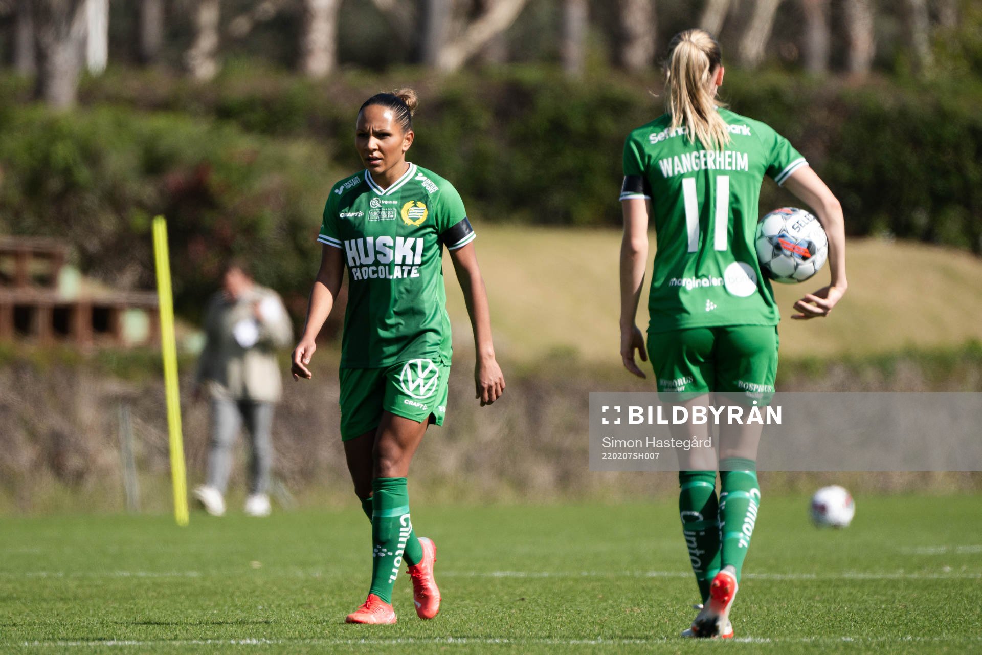 Madelen Janogy of Hammarby looks dejected