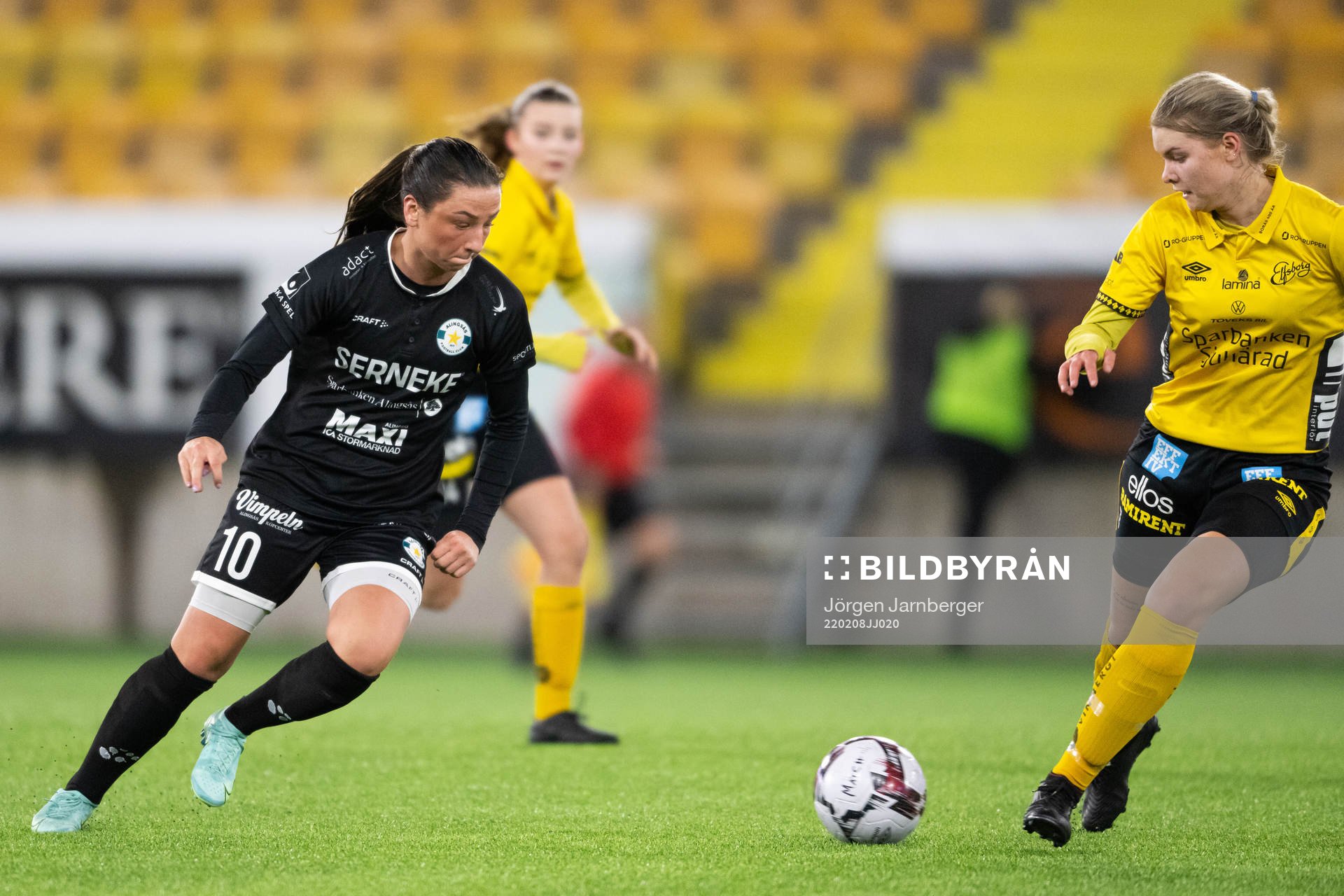 Alingsås Stina Jensen och Elfsborgs Elin Dahl