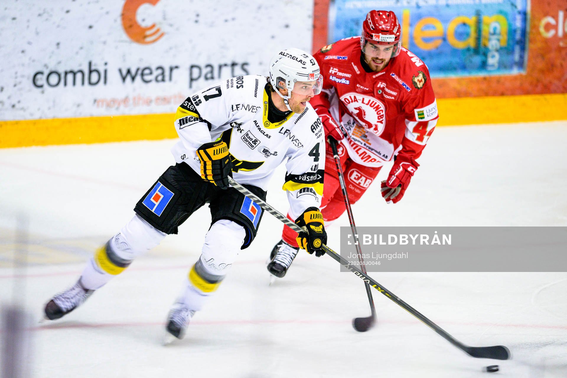Västerås Logan Roe jagas av Troja/Ljungbys Arvid