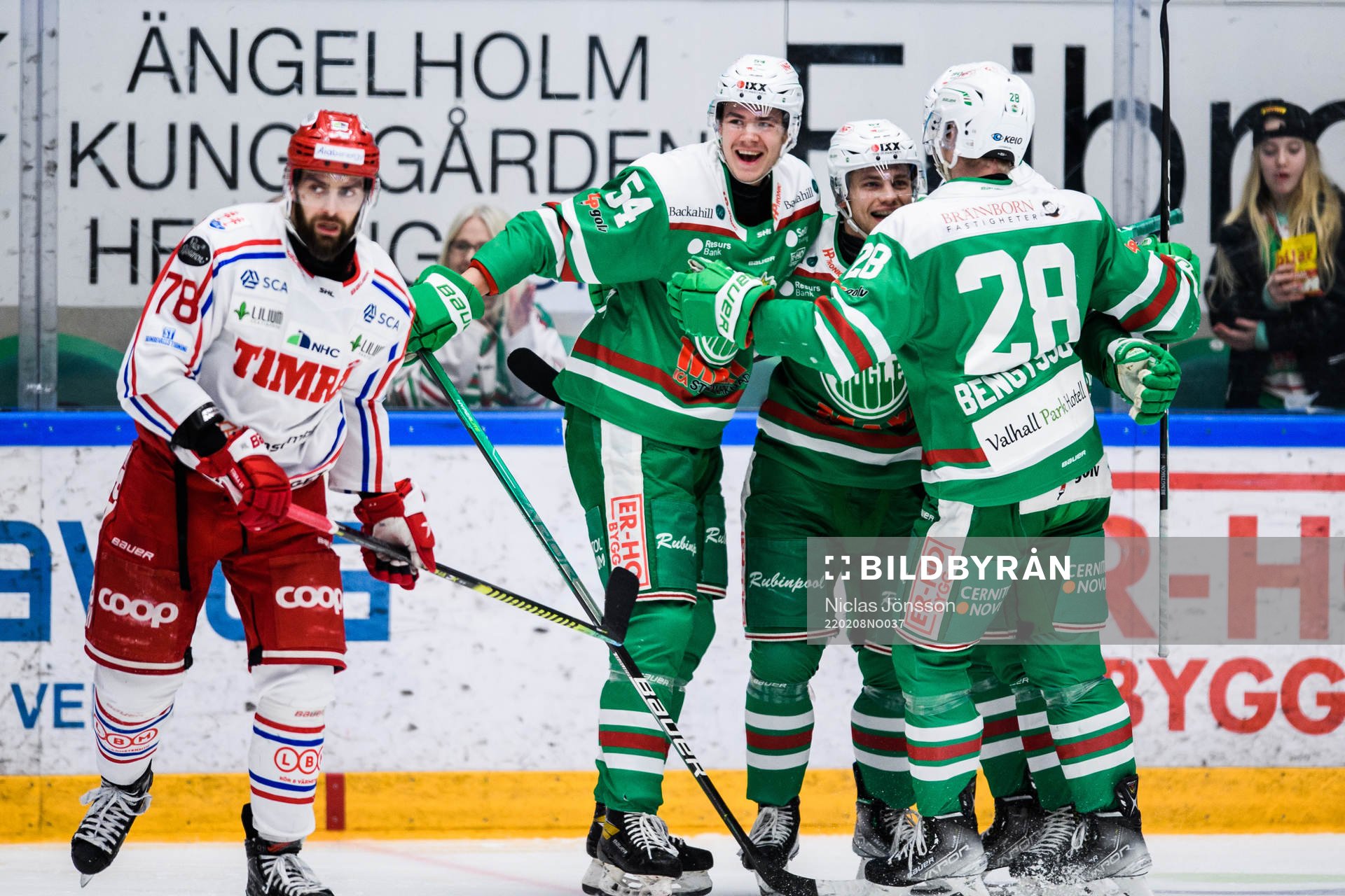 Rögles Leon Bristedt jublar