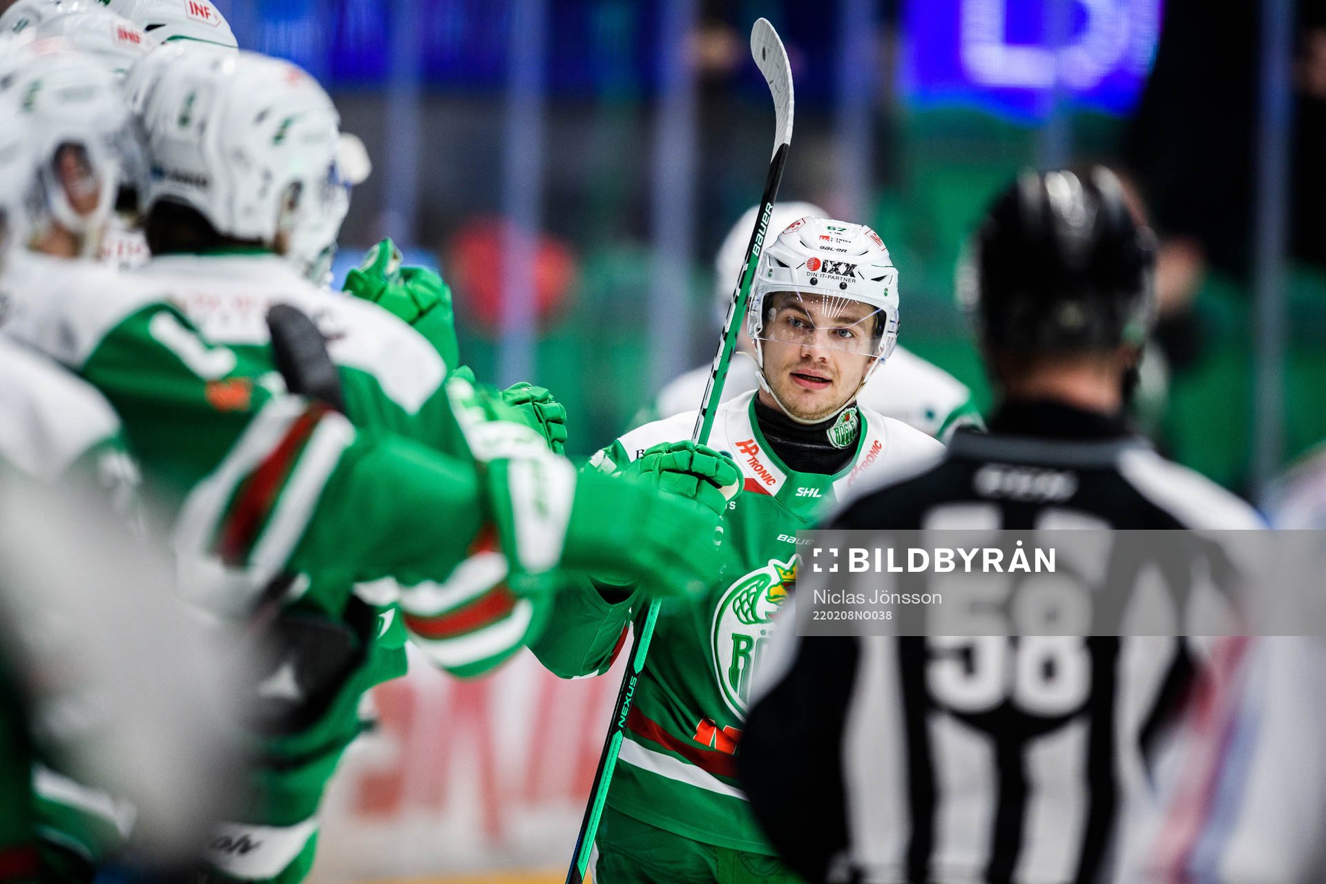 Rögles Leon Bristedt jublar