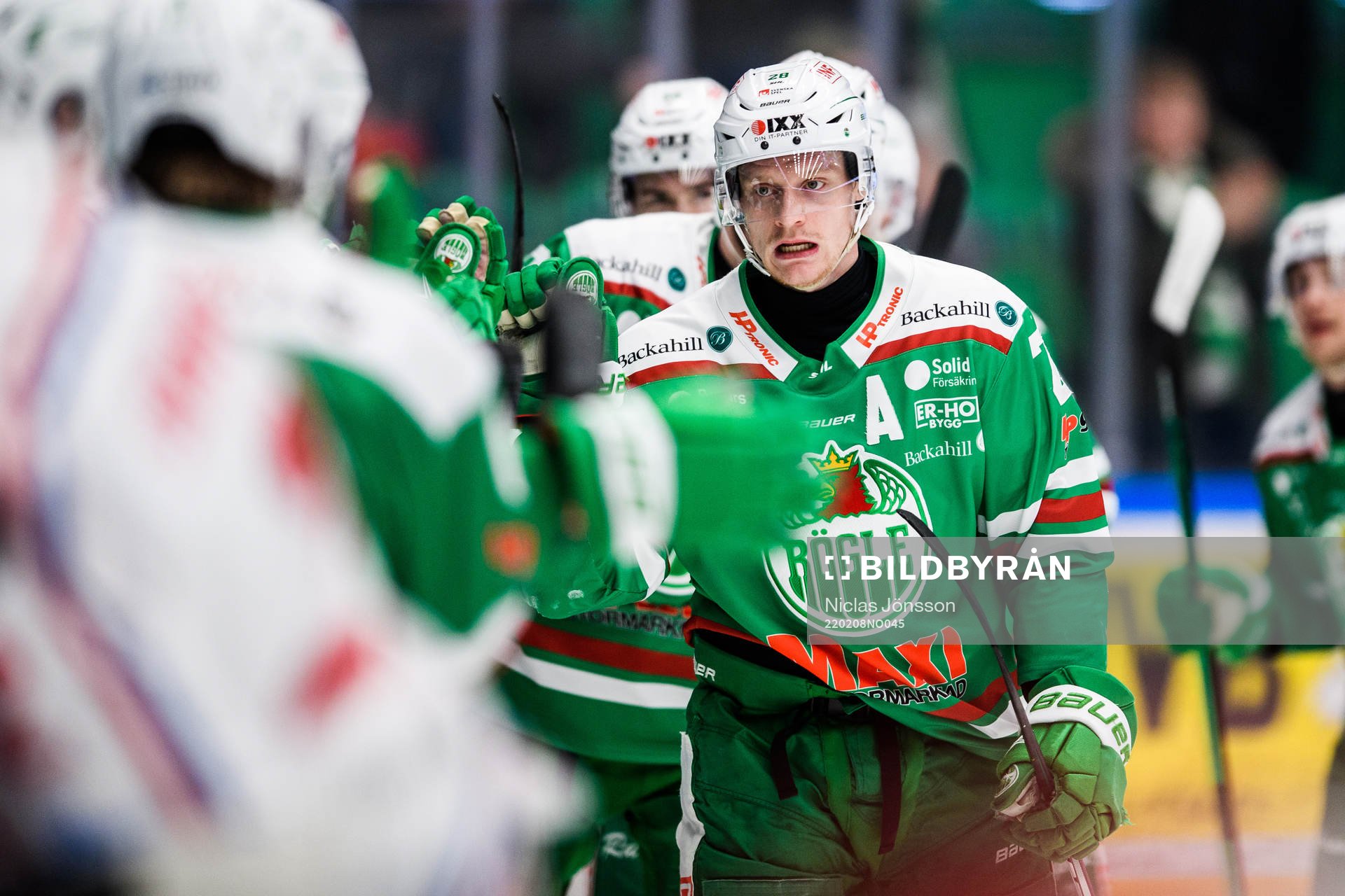 Rögles Anton Bengtsson jublar