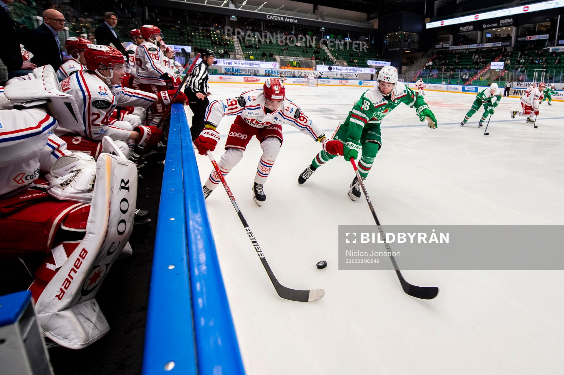 Timrås Viktor Lodin och Rögles Lucas Ekeståhl Jonsson