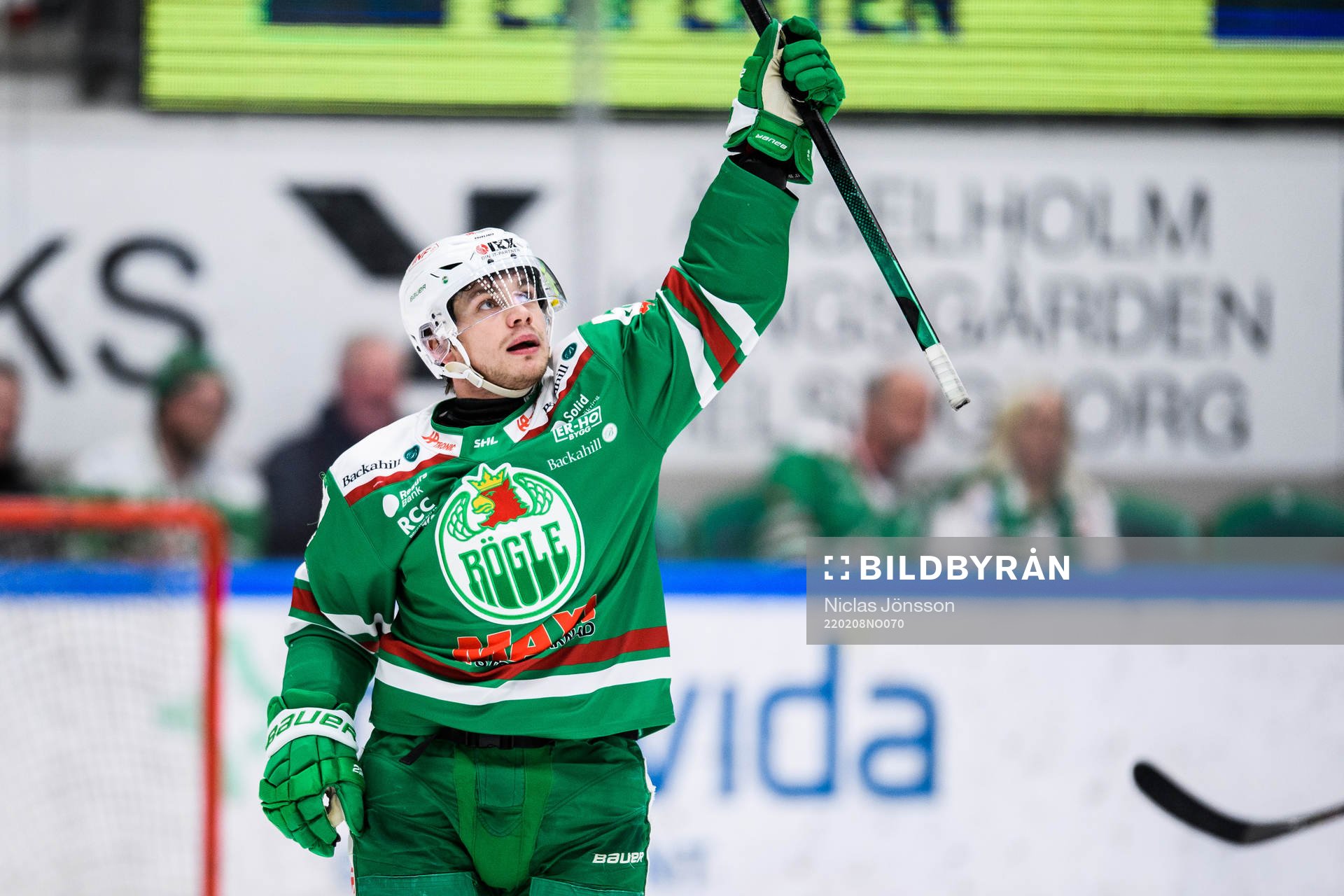 Rögles Leon Bristedt jublar