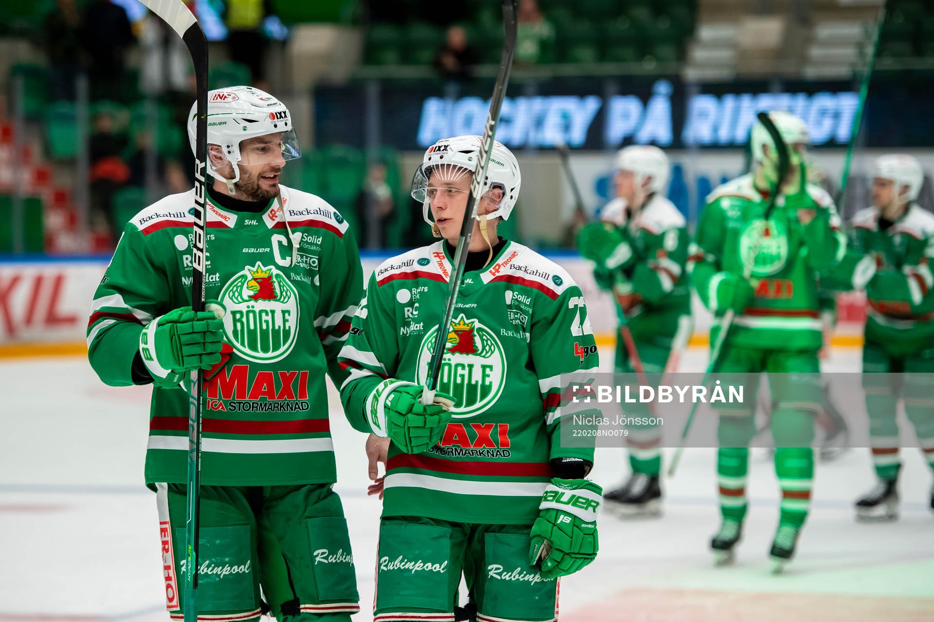 Rögles Mattias Sjögren  och Samuel Jonsson jublar