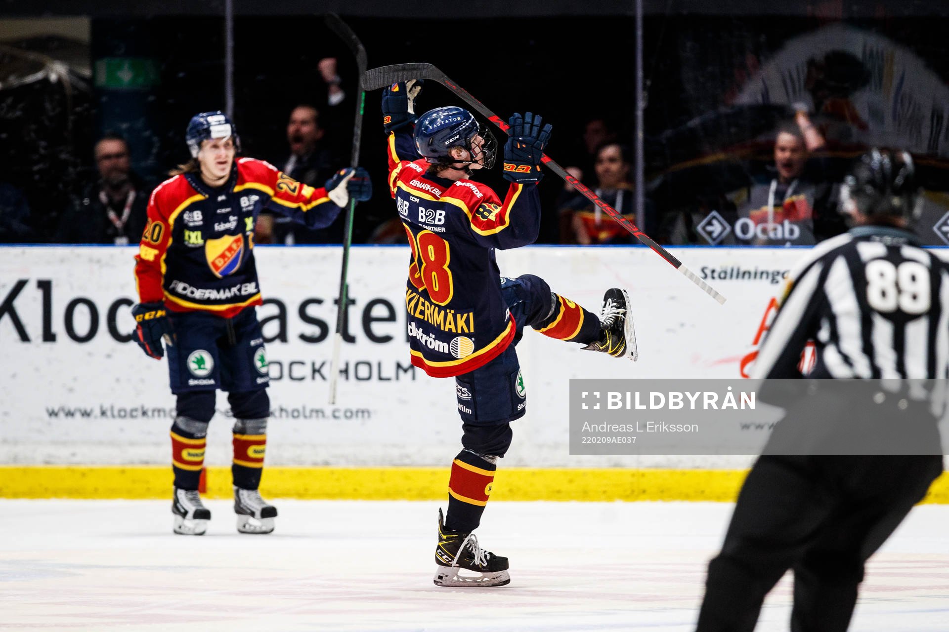 Djurgårdens Jonathan Lekkerimäki jublar