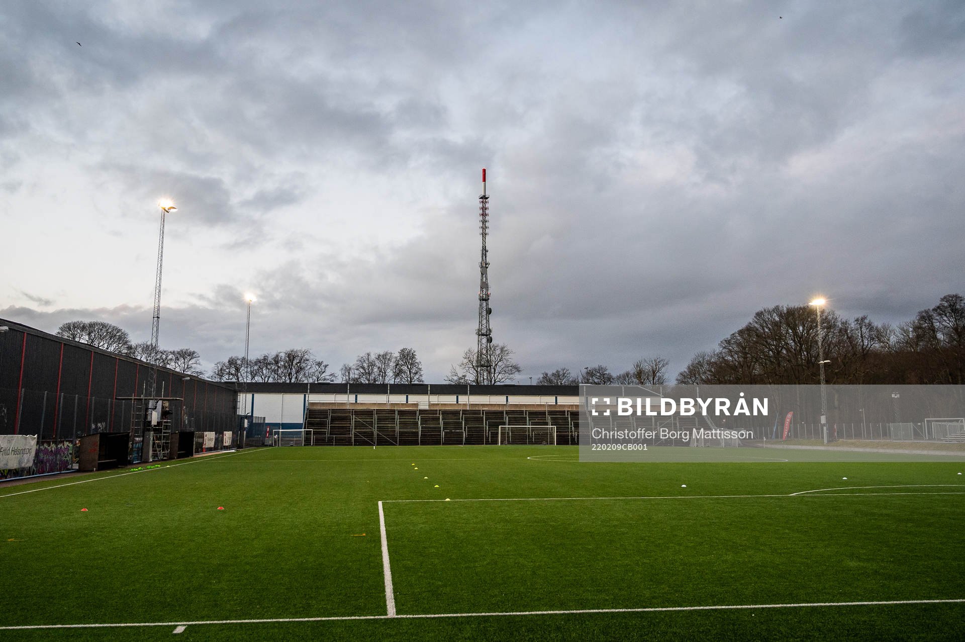 Interiör vy över Olympiafältet Plan 10