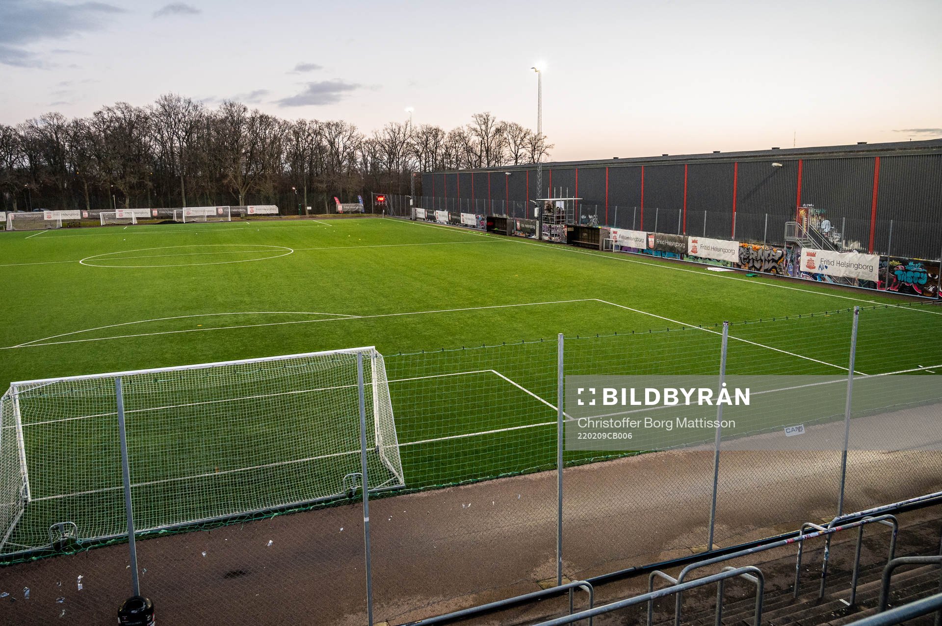 Interiör vy över Olympiafältet Plan 10