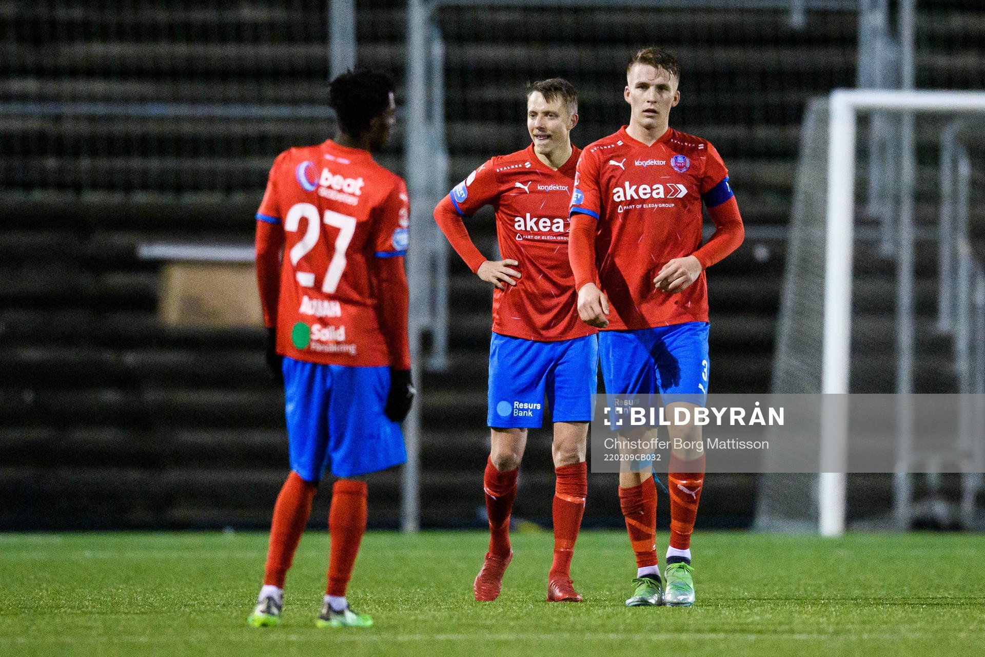 Helsingborgs Benjamin Acquah, Viktor Lundberg och Casper