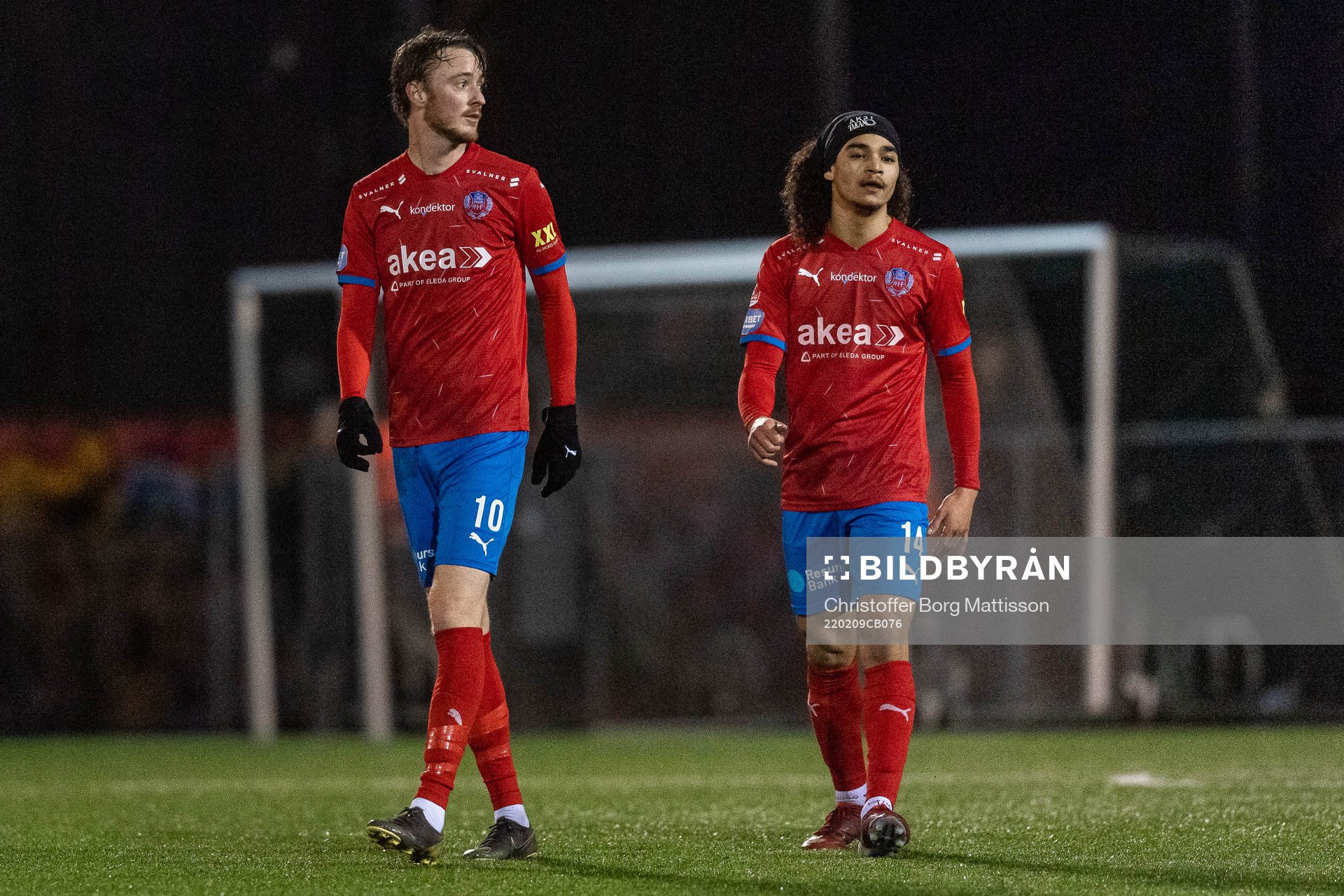 Helsingborgs Rasmus Jönsson och Adam Kaied deppar