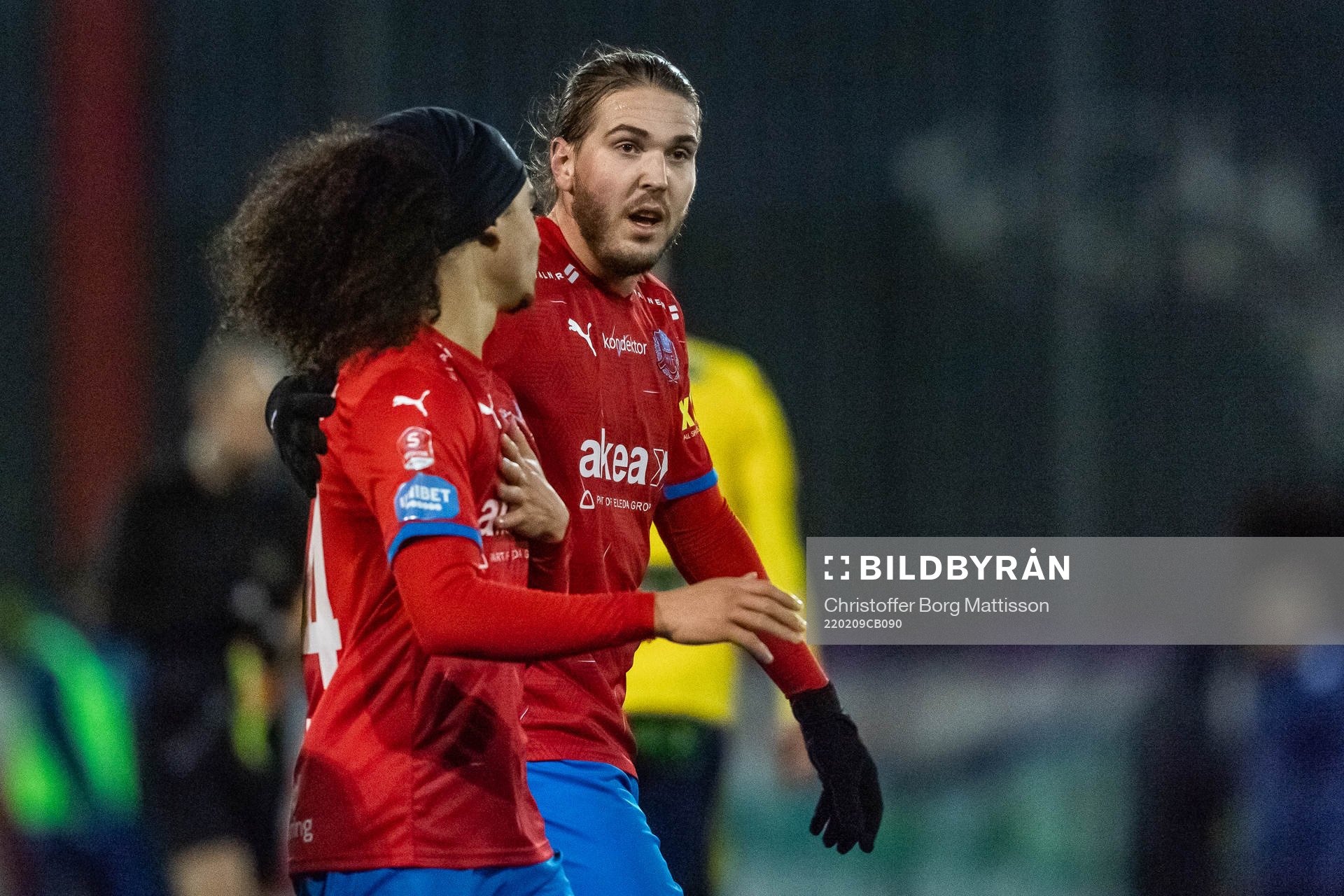 Helsingborgs Adam Kaied och Charlie Weberg