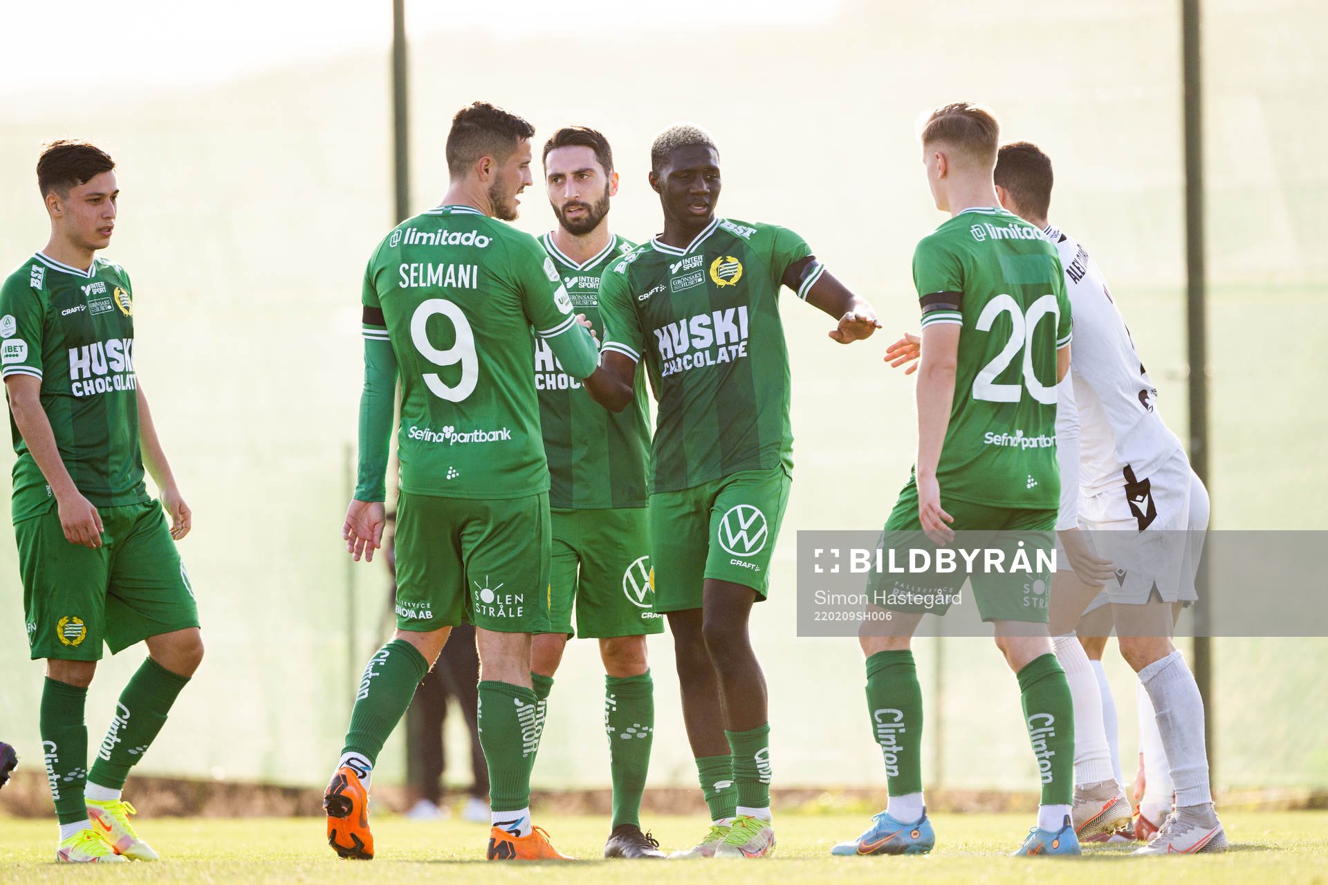 Gory Diocounda Hammarbys celebrates the 4-0 goal