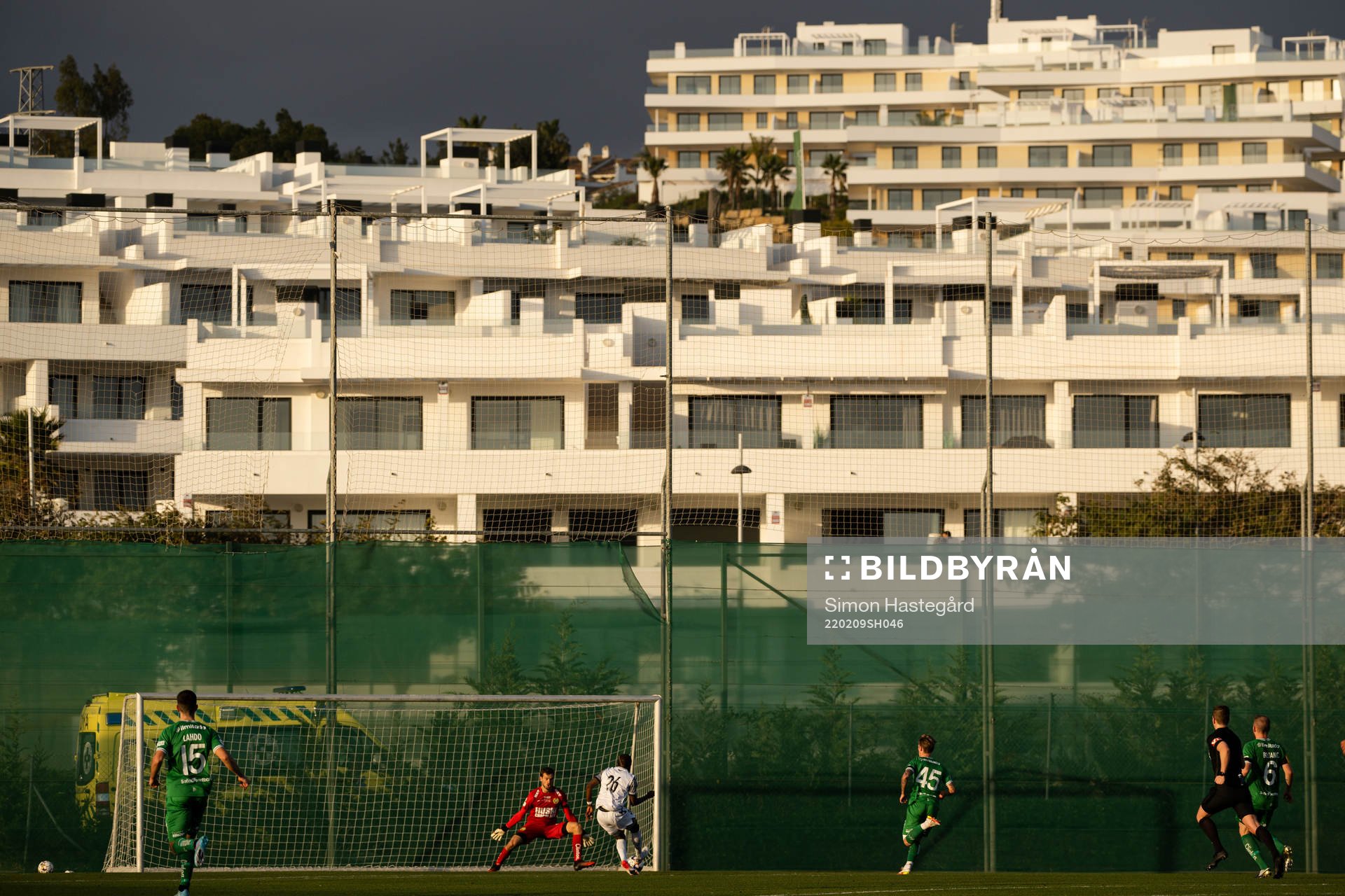 Davor Blazevic of Hammarby with a save