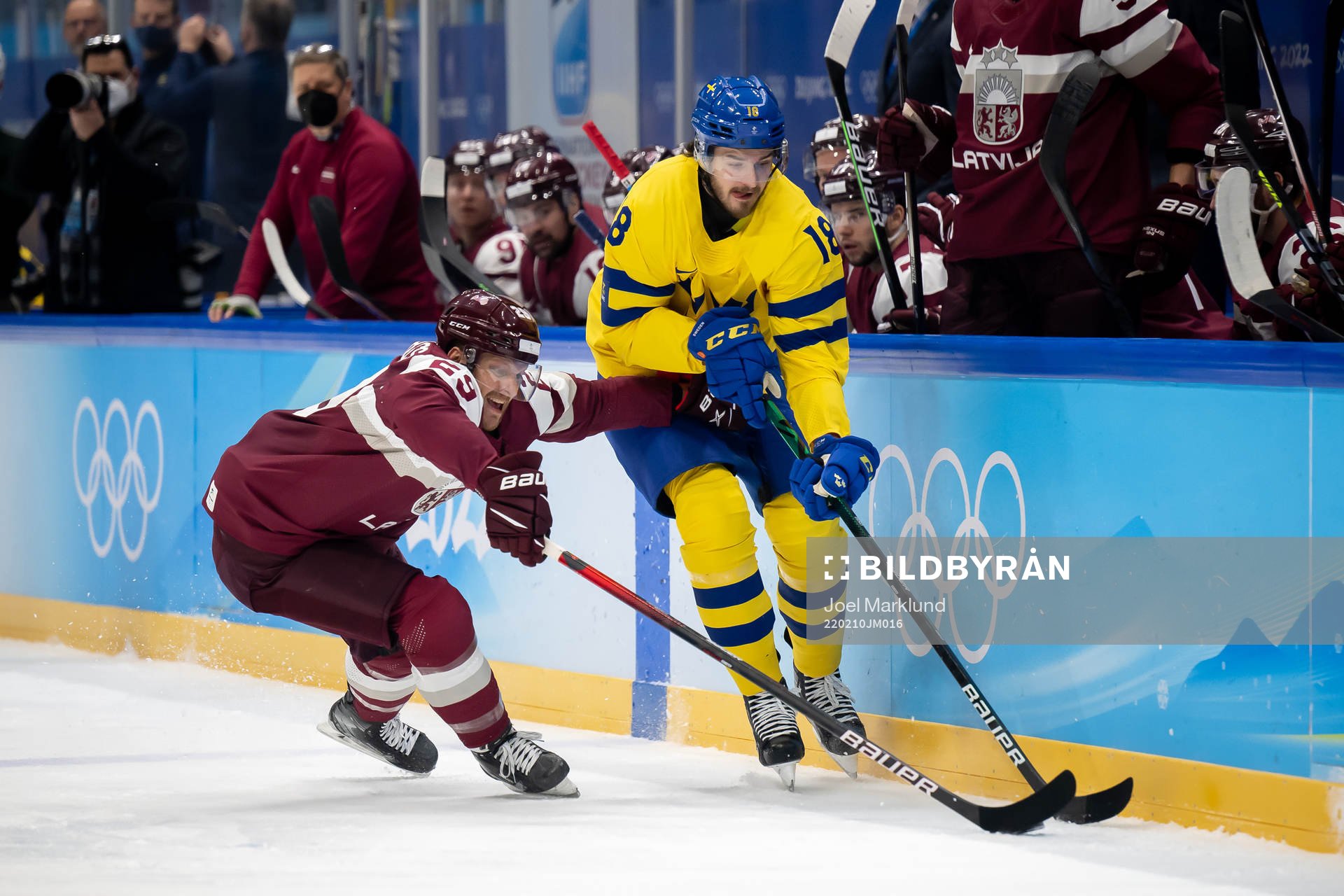 Ralfs Freibergs of Latvia and Dennis Everberg of Sweden in