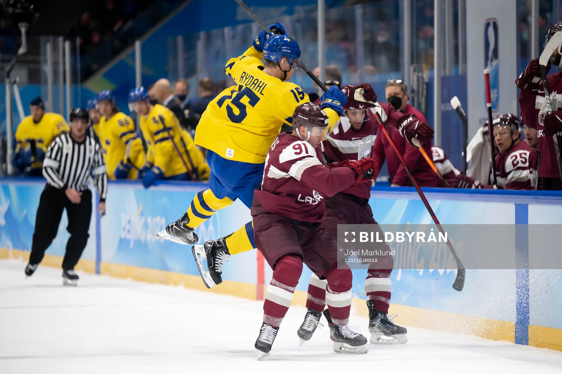 Gustav Rydahl of Sweden and Ronalds Kenins and Ralfs