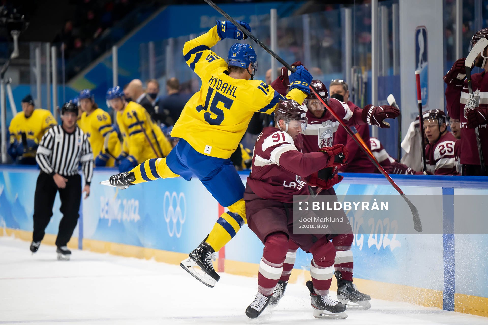 Gustav Rydahl of Sweden and Ronalds Kenins and Ralfs