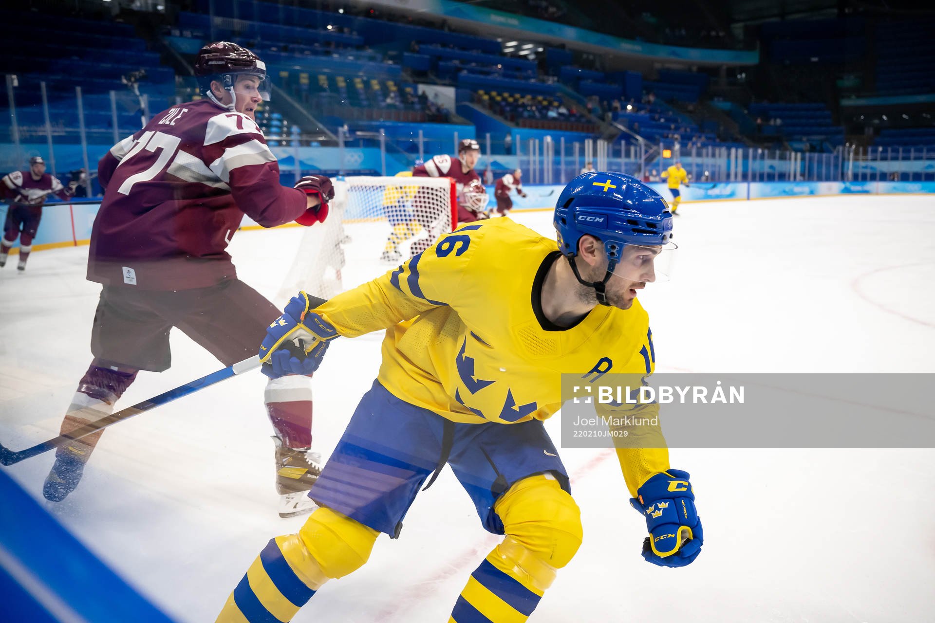 Kristaps Zile of Latvia and Marcus Krüger of Sweden in an