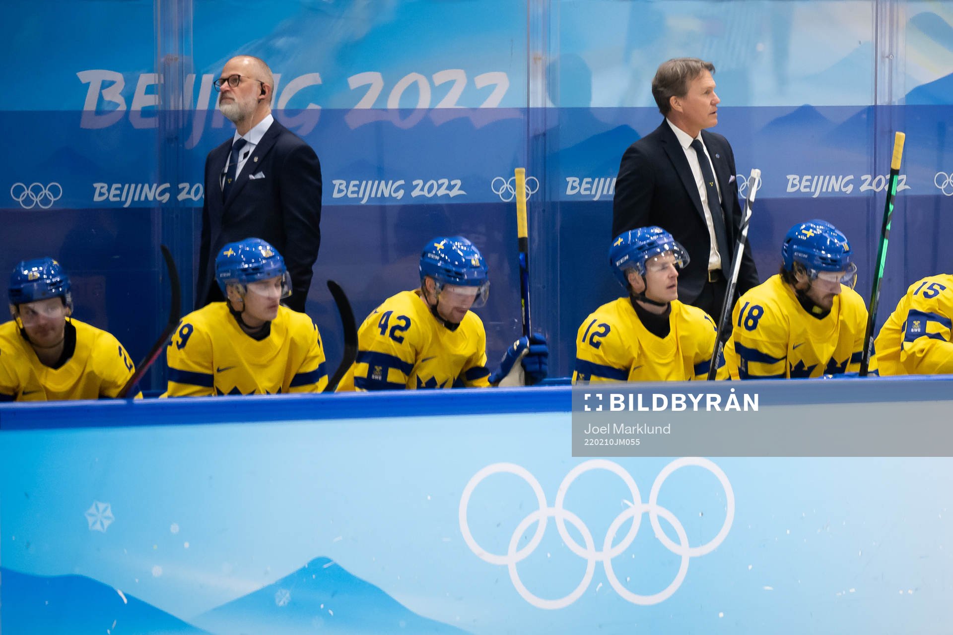 Assistant coach Markus Åkerblom and head coach Johan