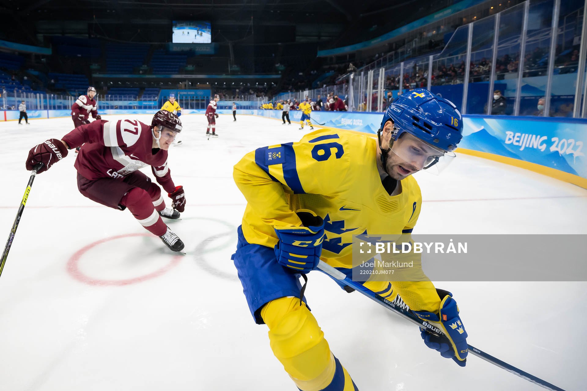 Kristaps Zile of Latvia and Marcus Krüger of Sweden in an