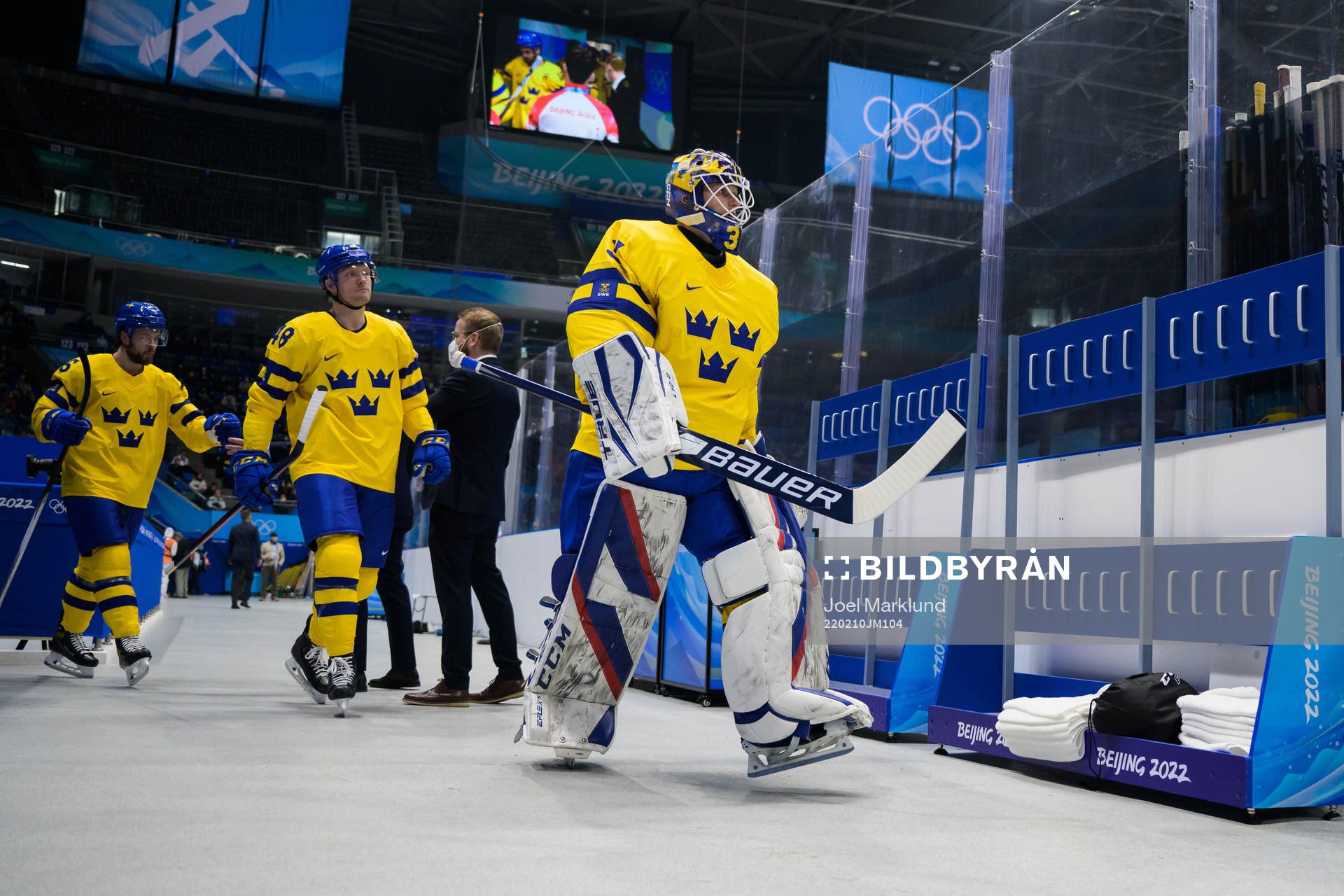 Oscar Fantenberg, Carl Klingberg and goaltender Lars