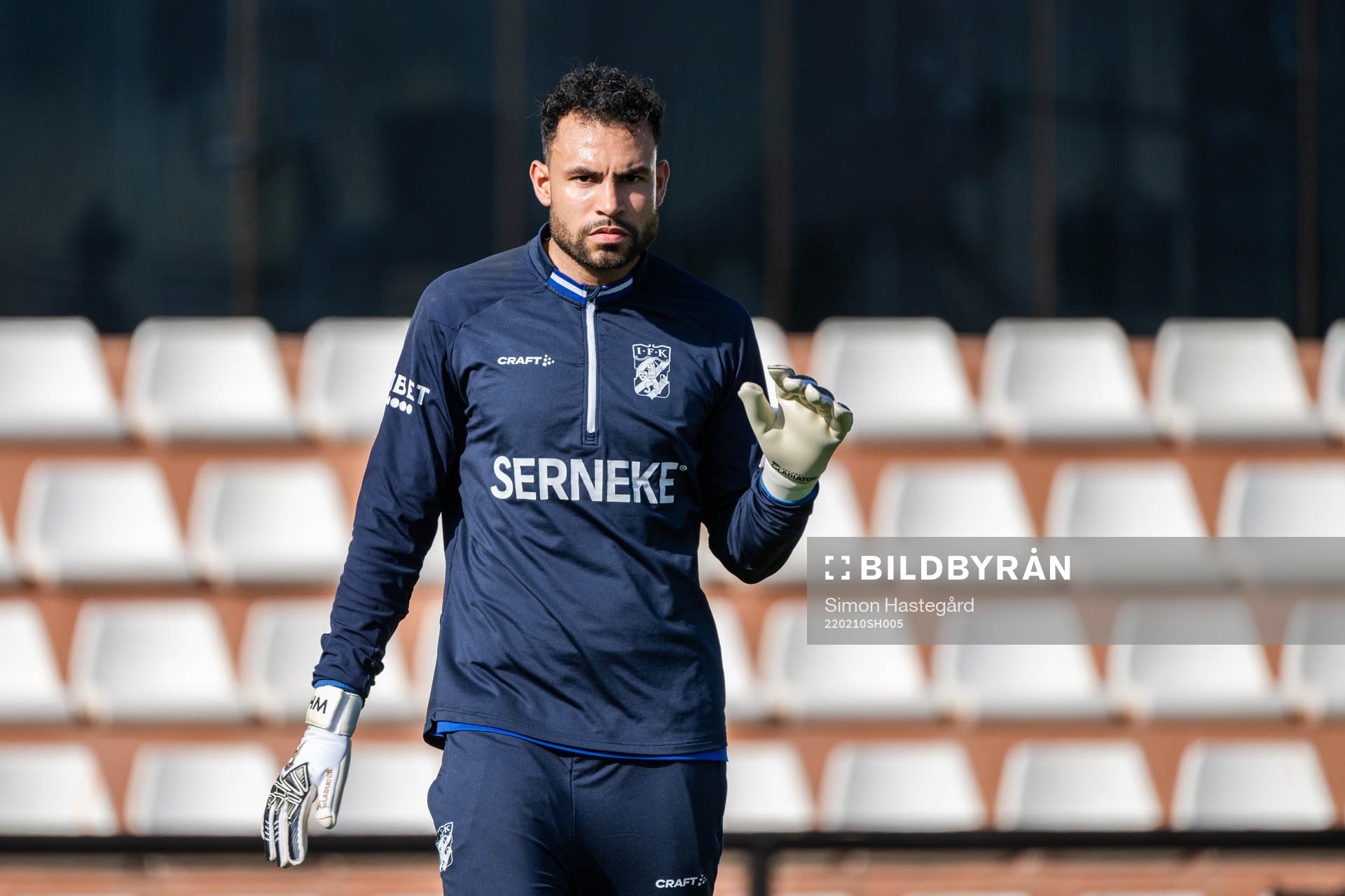 Goalkeeper Warner Hahn of IFK Göteborg