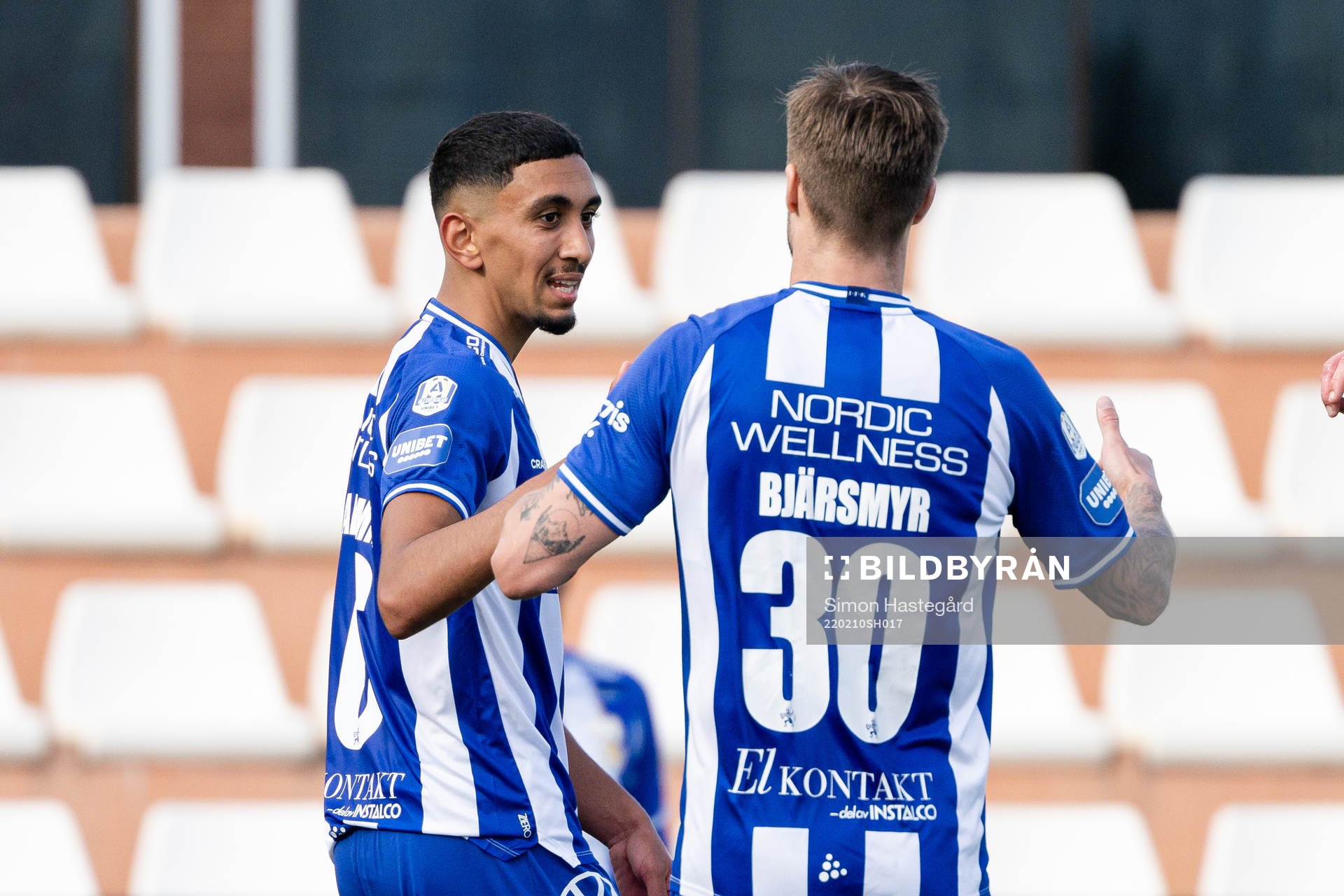 Amir Al-Ammari of IFK Göteborg celebrates the 2-1 goal