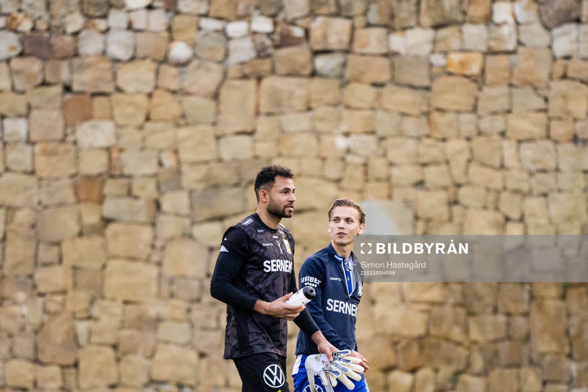 Goalkeeper Warner Hahn and Noah Alexandersson