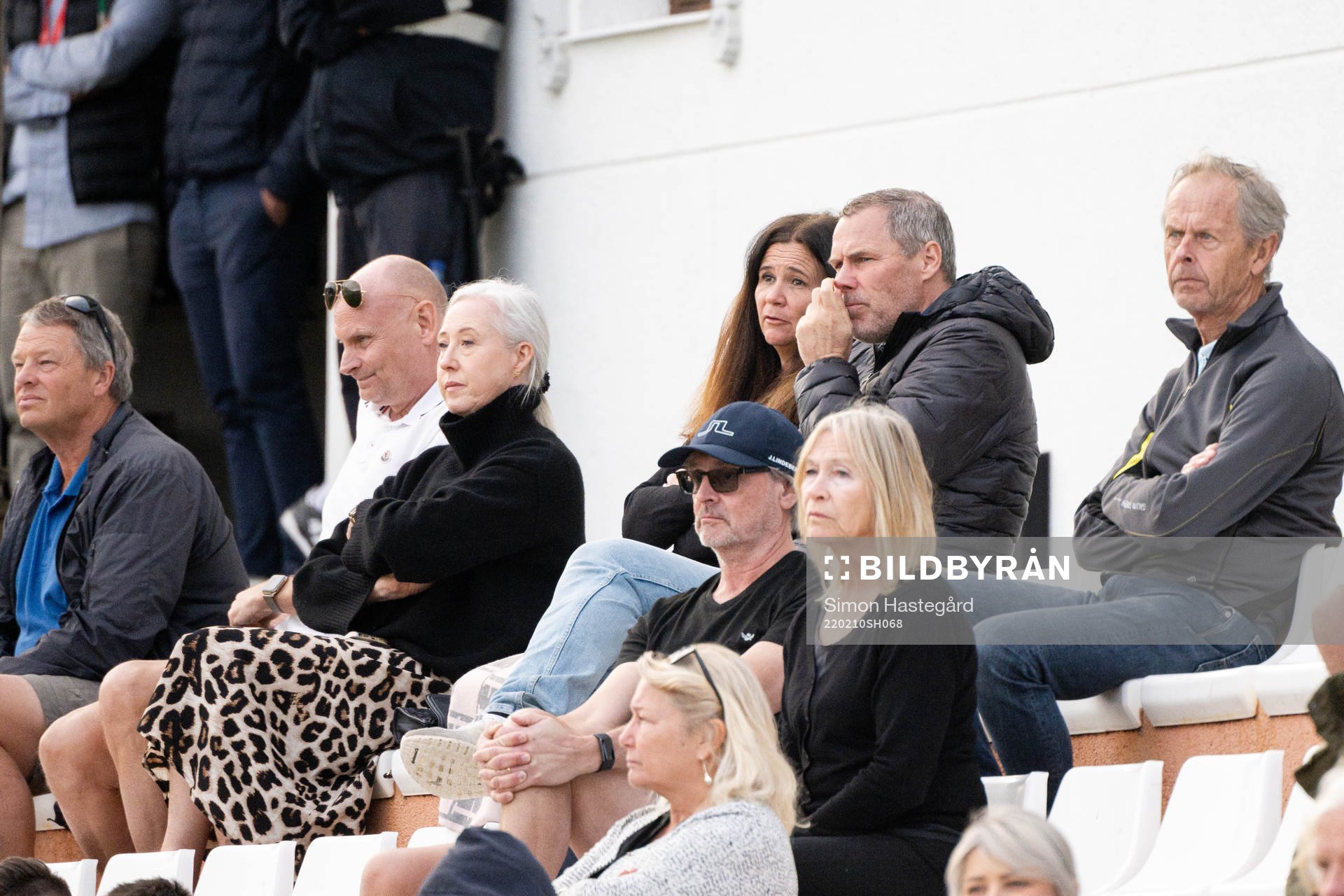 Hans Eskilsson and Malin Swedberg in the stands