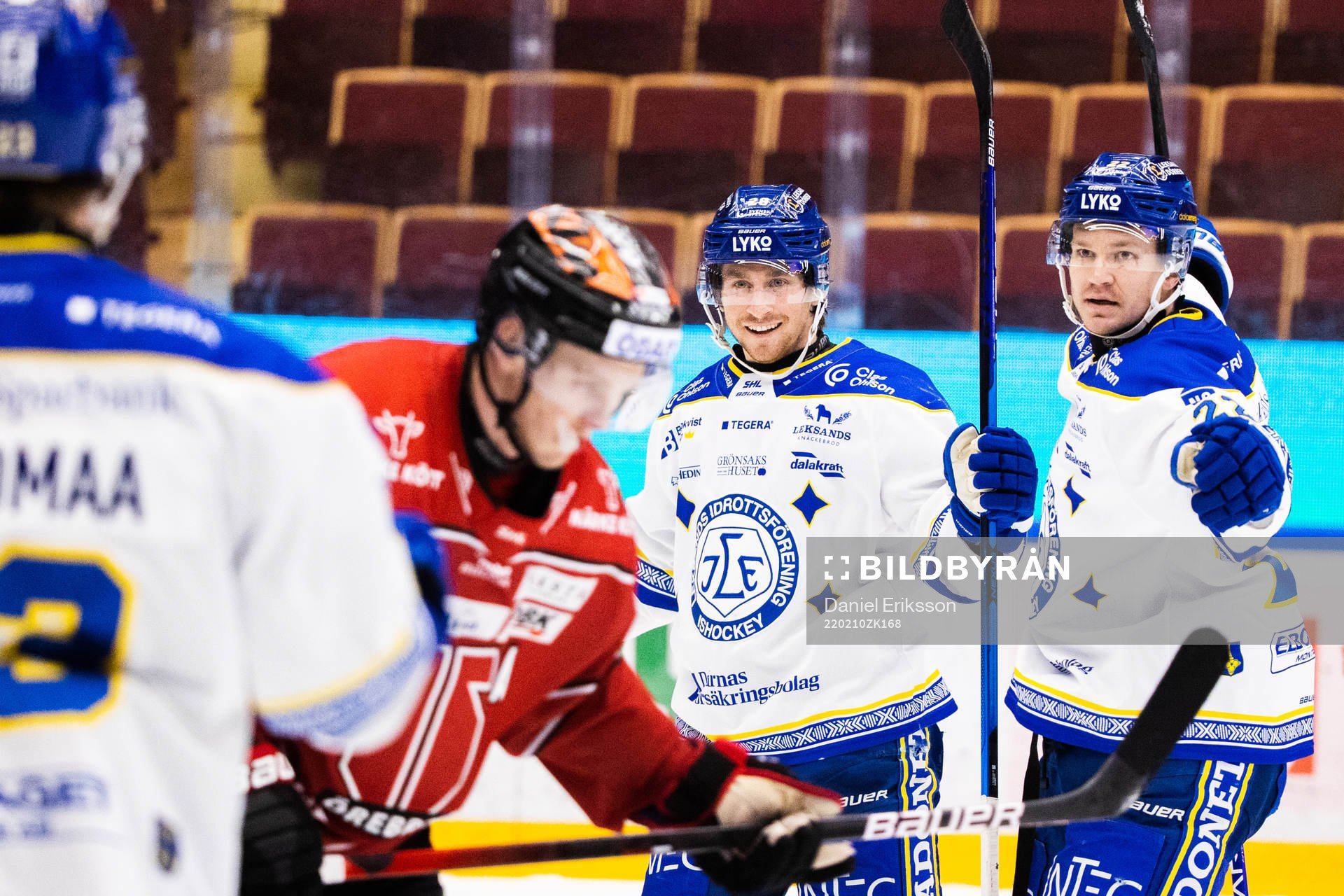 Leksands Justin Kloos jublar