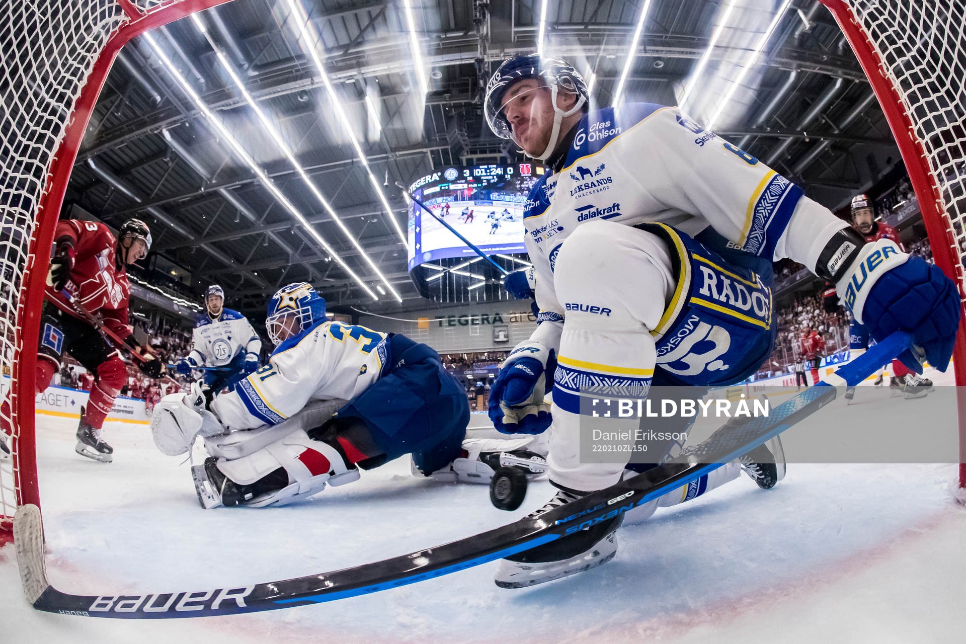 Leksands målvakt Kasimir Kaskisuo och Leksands Matt Caito